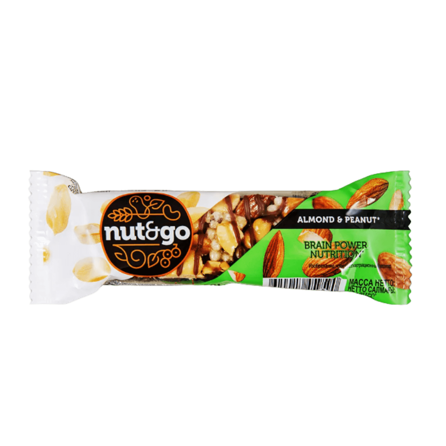 Батончик «NUT&GO» миндаль-арахисовая паста - Мир Продуктов №4