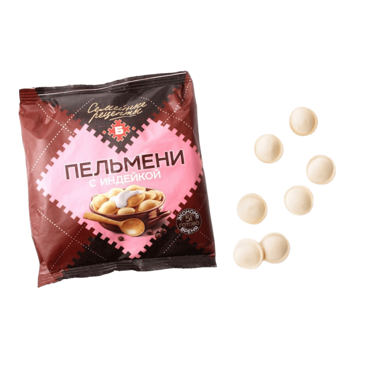Пельмени «Семейные рецепты» с индейкой