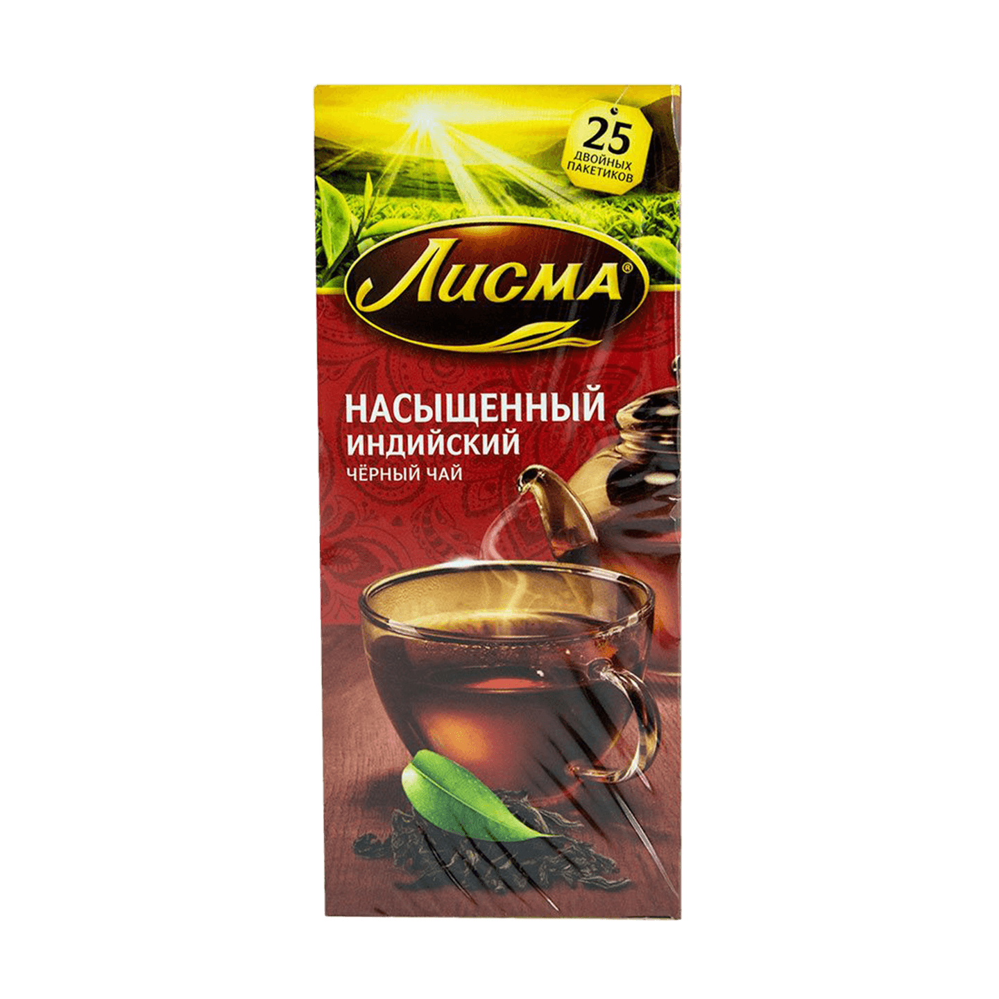 Чай черный «Лисма» насыщенный 25 пакетиков