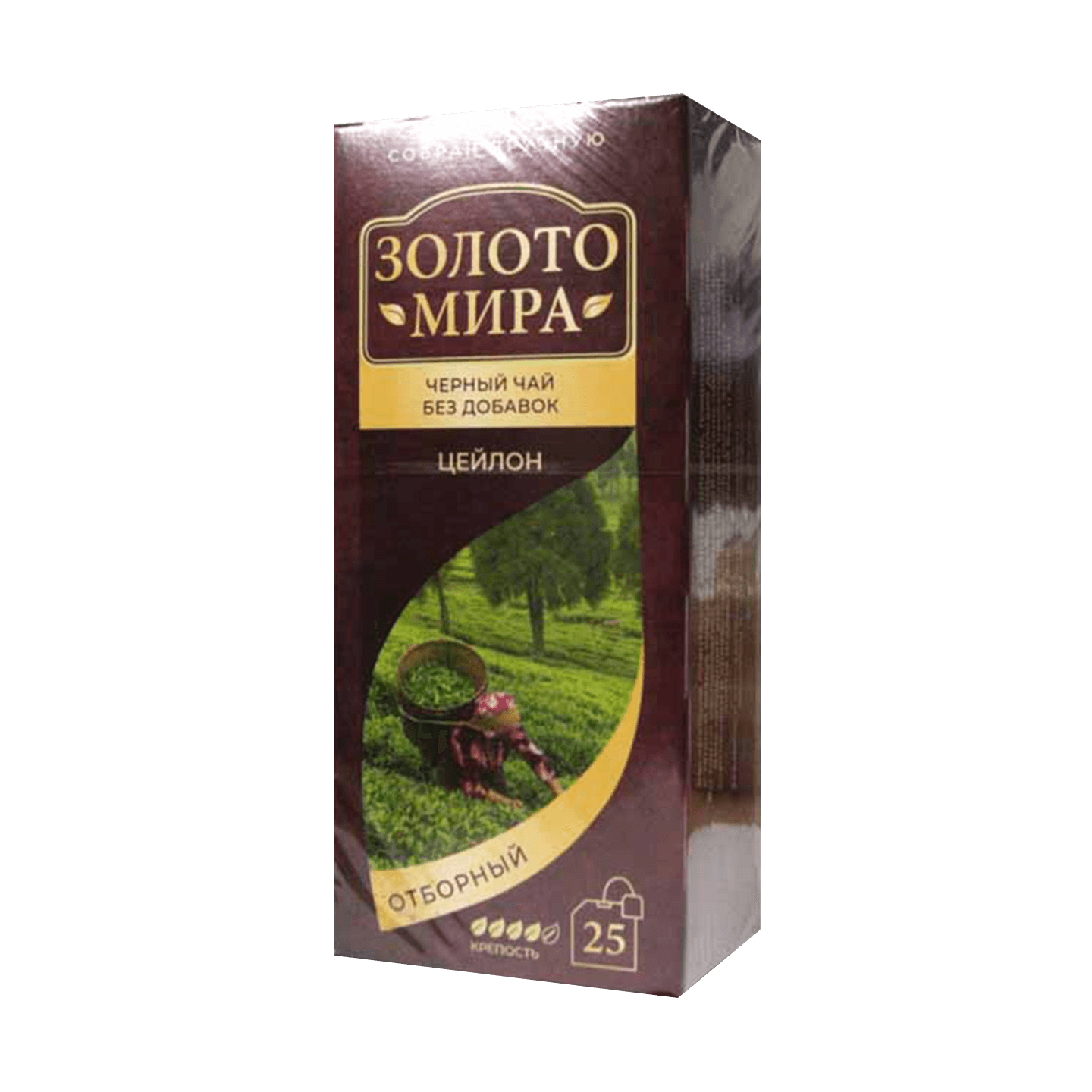 Чай черный «Золото Мира» отборный 25 пакетиков