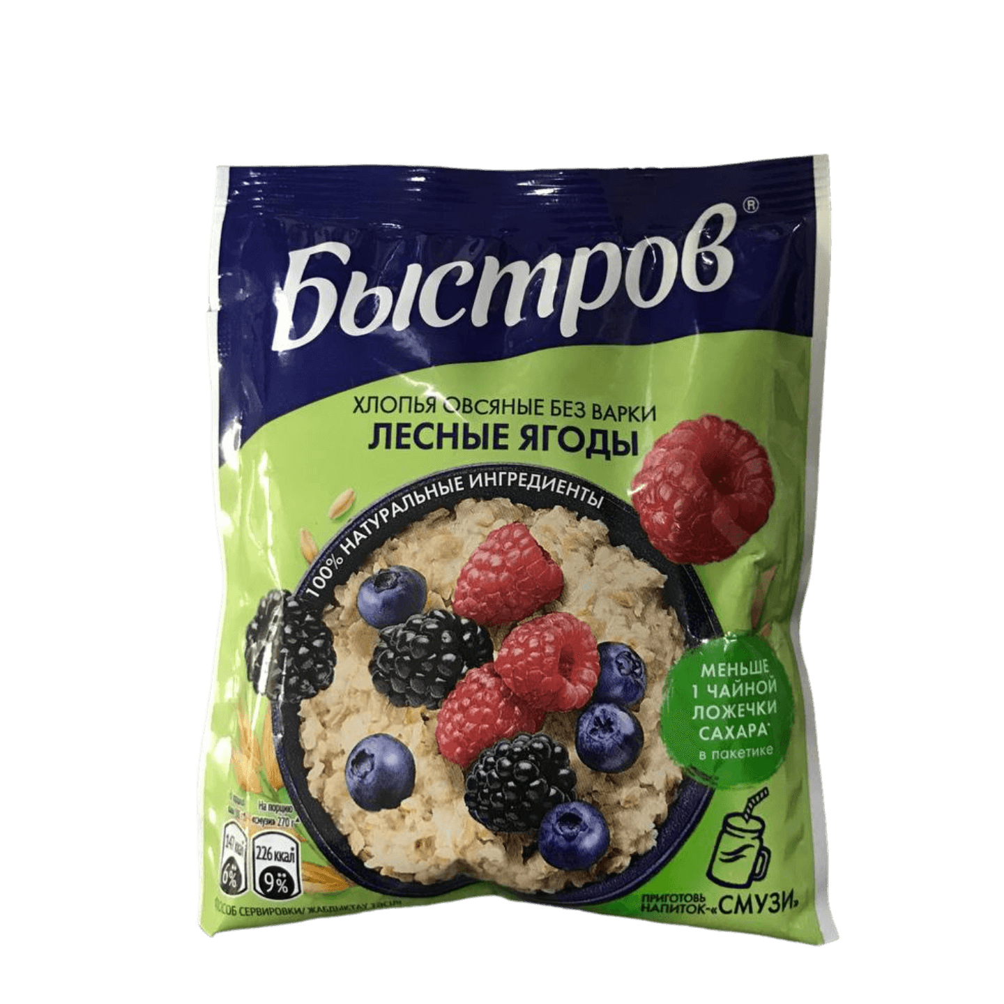 Хлопья овсяные «Nestle Быстров» лесные ягоды