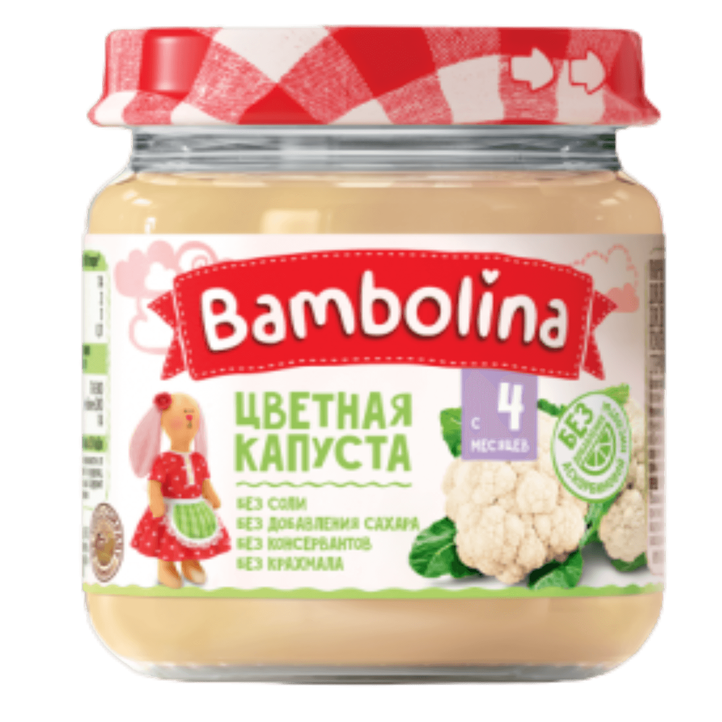 Пюре «Bambolina» цветная капуста с 4 месяцев