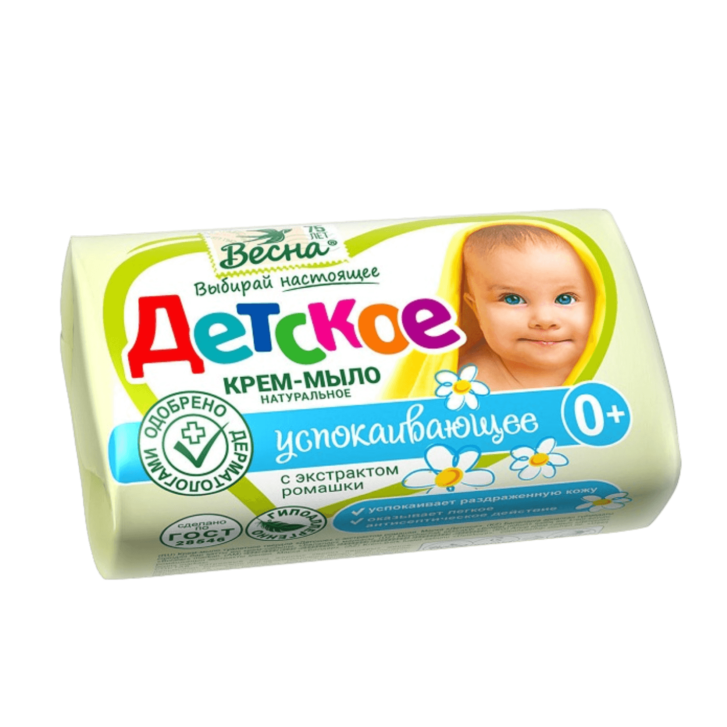 Крем-мыло детское «Весна» экстракт ромашки 0+ - Мир Продуктов №3