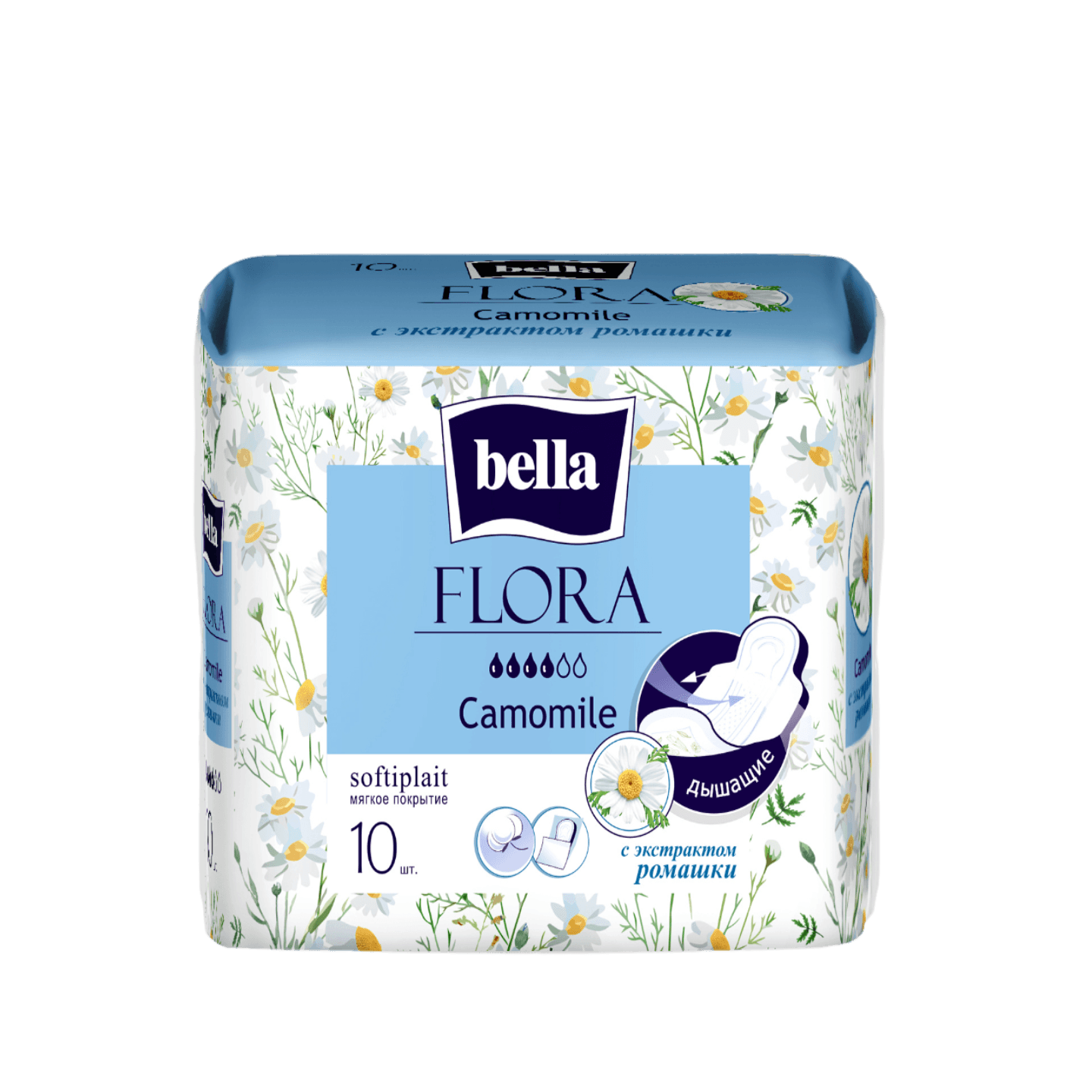 Прокладки гигиенические «Вella Flora» дышащие 10шт