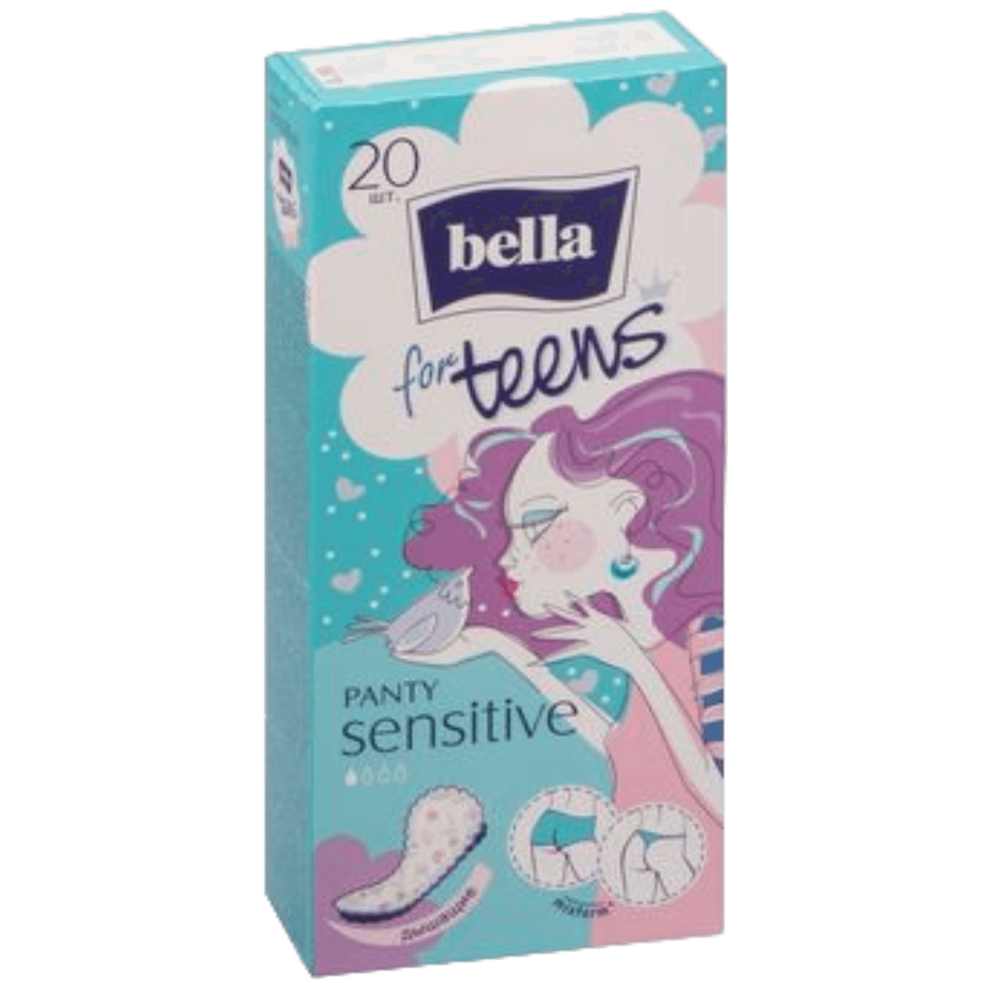 Прокладки ежедневные «Вella for teens» Panty Sensitive 20шт