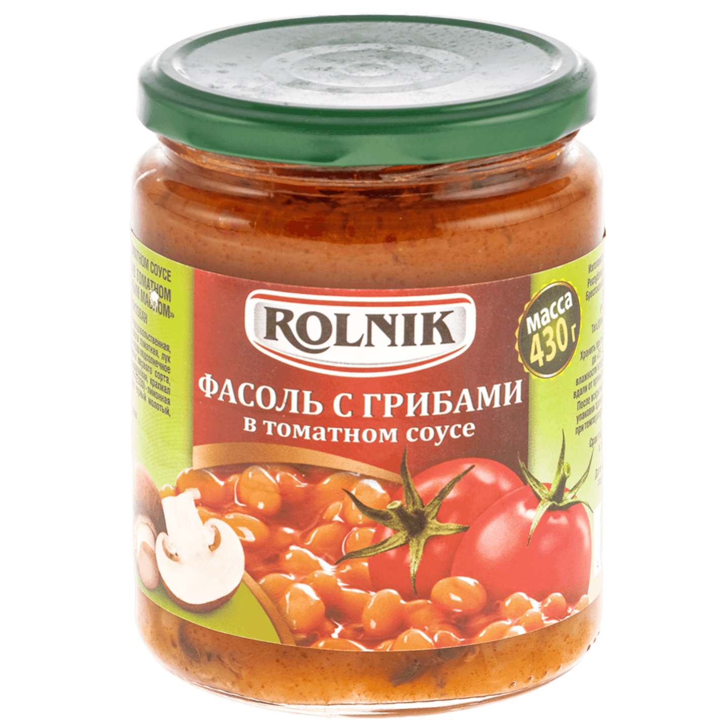 Фасоль с грибами «Rolnik» в томатном соусе
