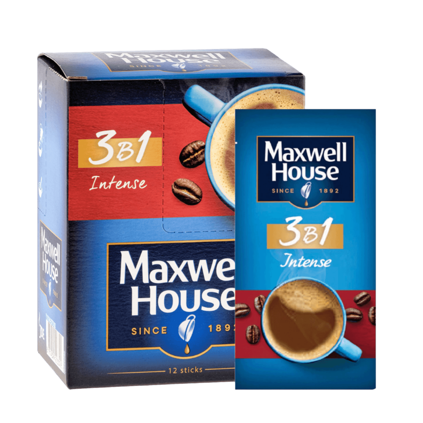 Напиток кофейный растворимый «Maxwell House» Intense 3в1