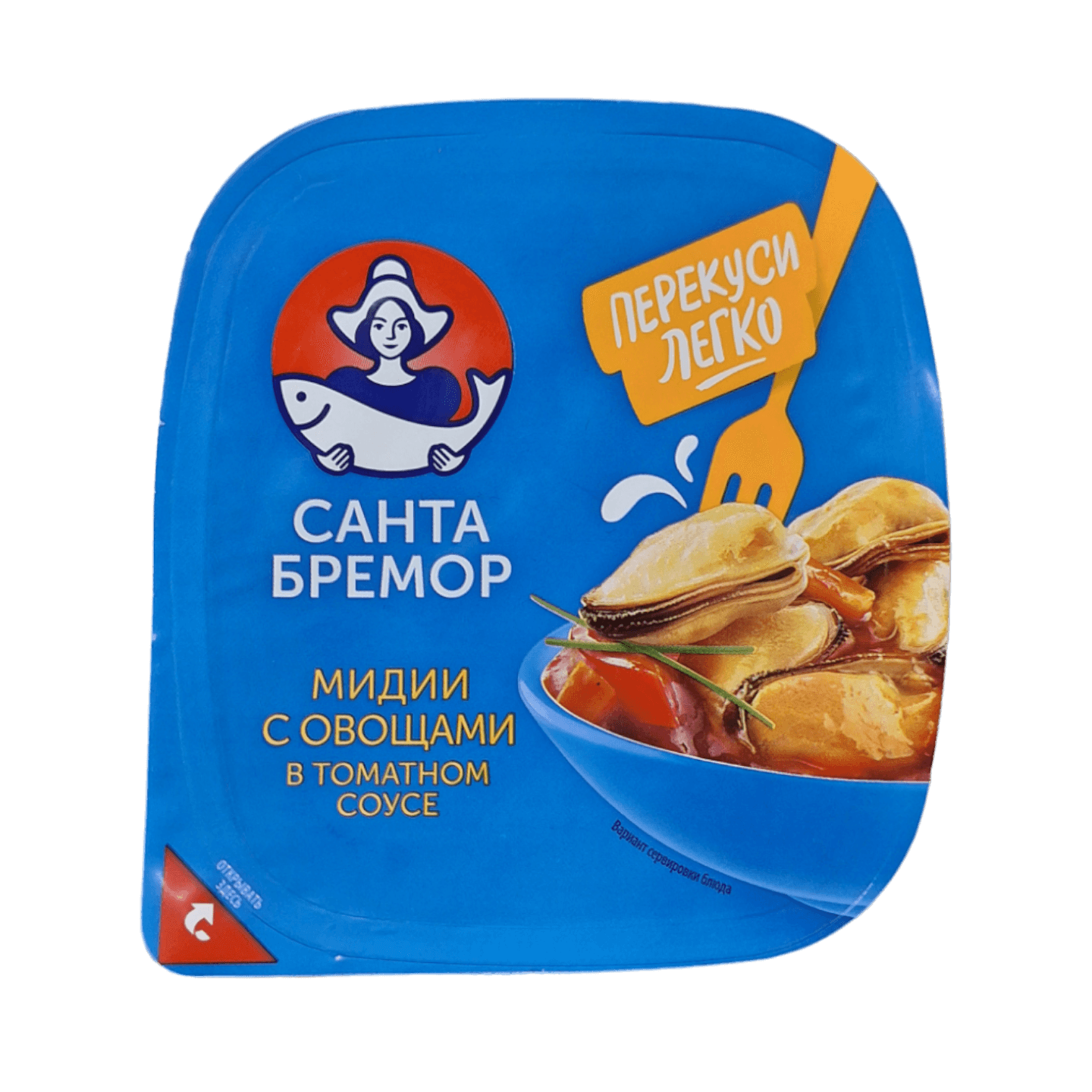 Мидии «Санта Бремор» с овощами