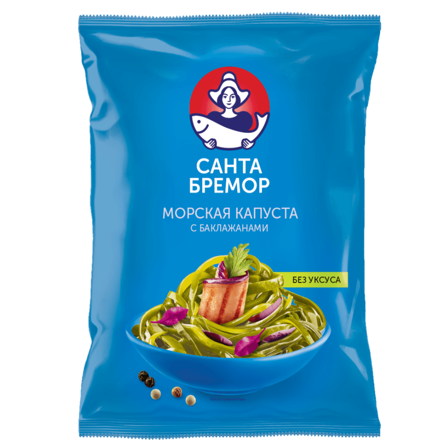 Морская капуста «По-корейски с баклажанами»