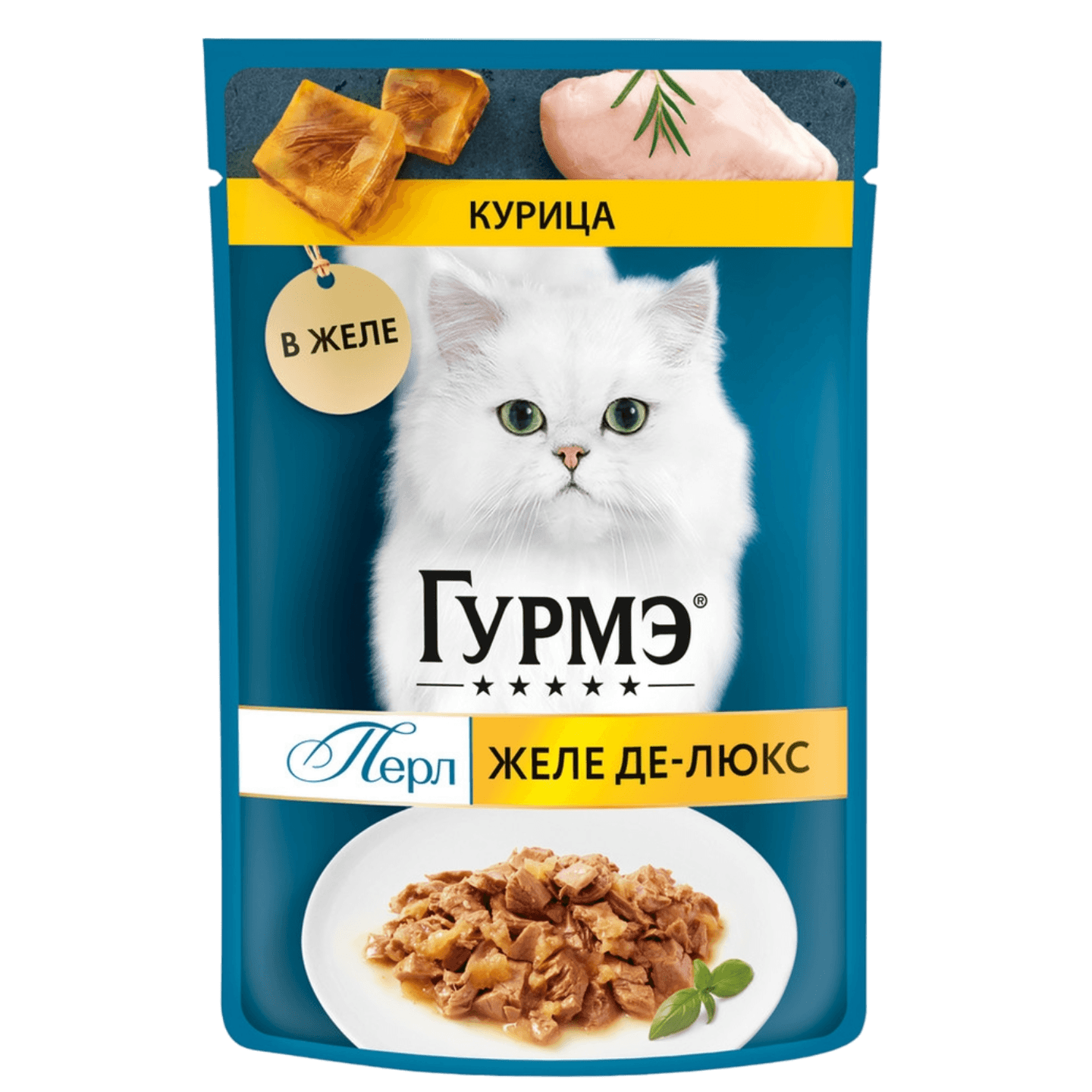 Корм влажный «GOURMET PERLE»  желе делюкс