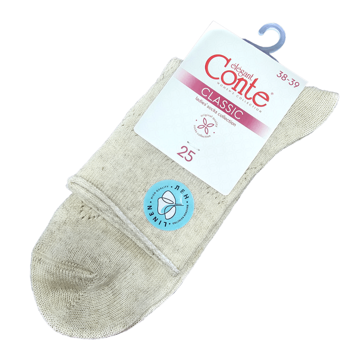 Носки женские «Conte Elegant» бежевые р.38-39