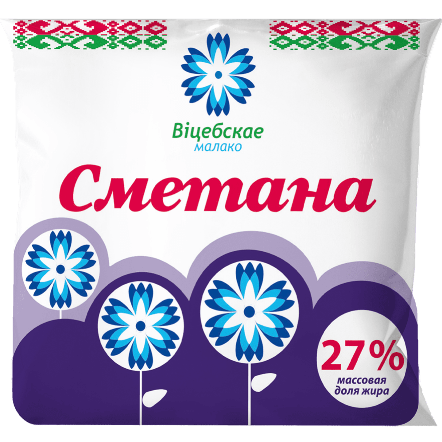 Сметана «Вiцебскае малако» 27%