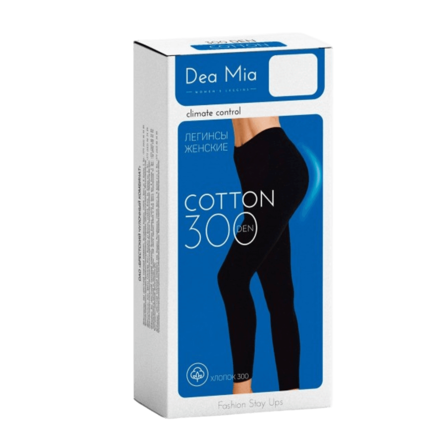 Легинсы женские «Dea Mia» COTTON 4 NERO 300den