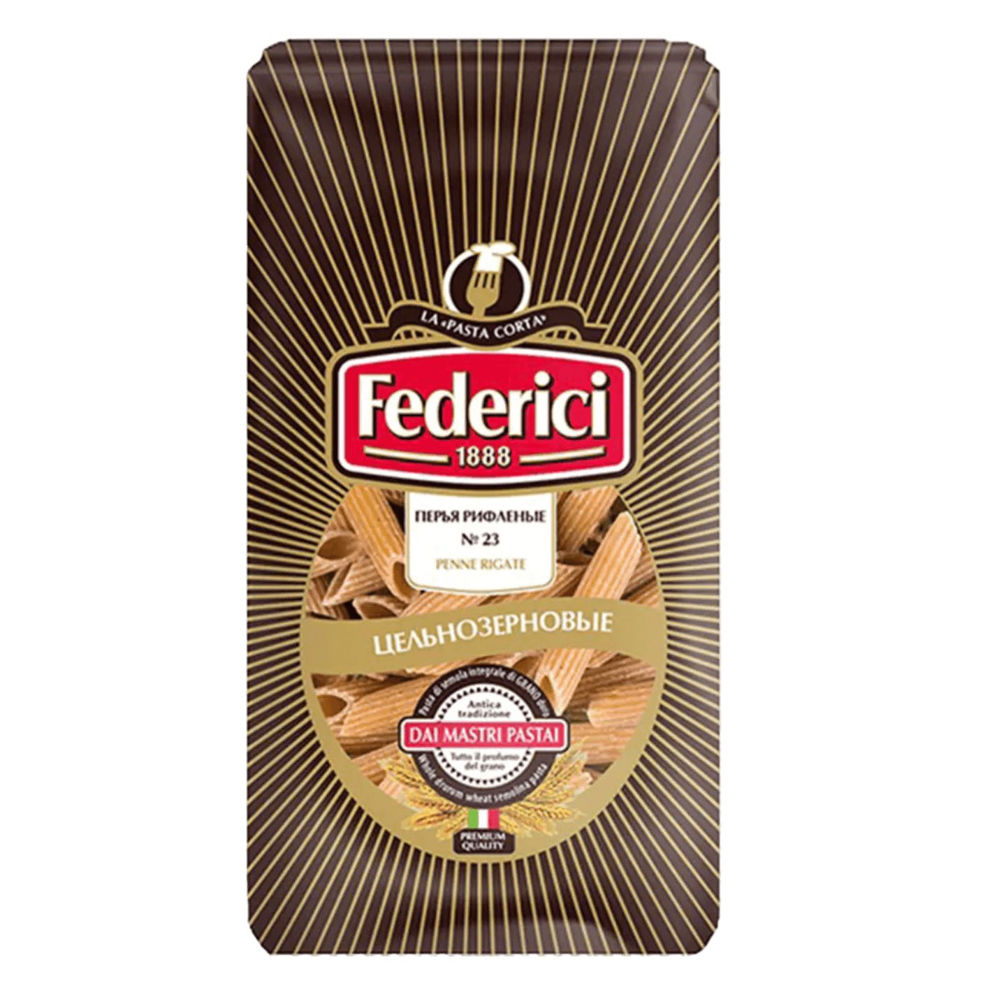 Макаронные изделия «Federici» перья рифленые №23