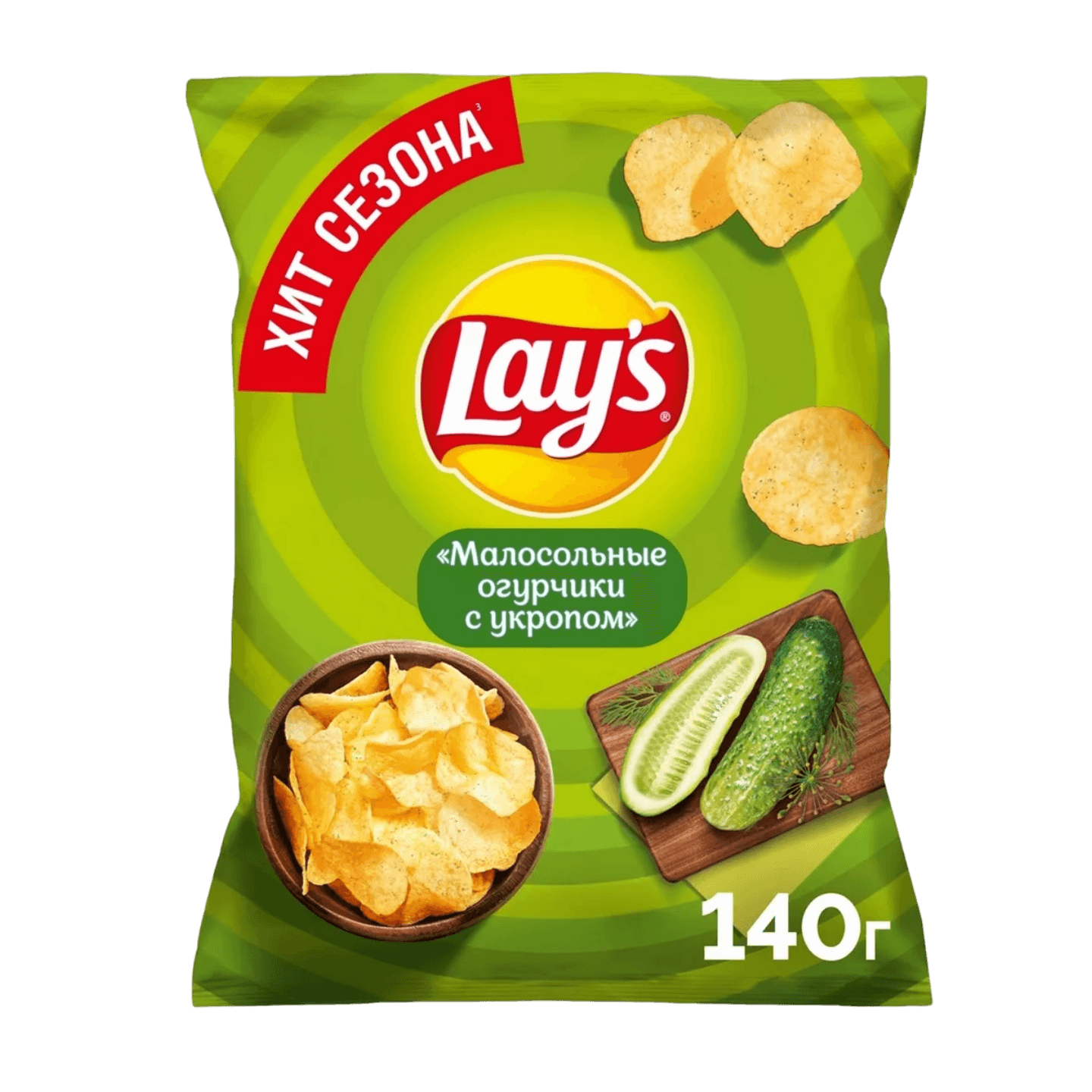 Чипсы «Lay's» молосольные огурчики-укроп