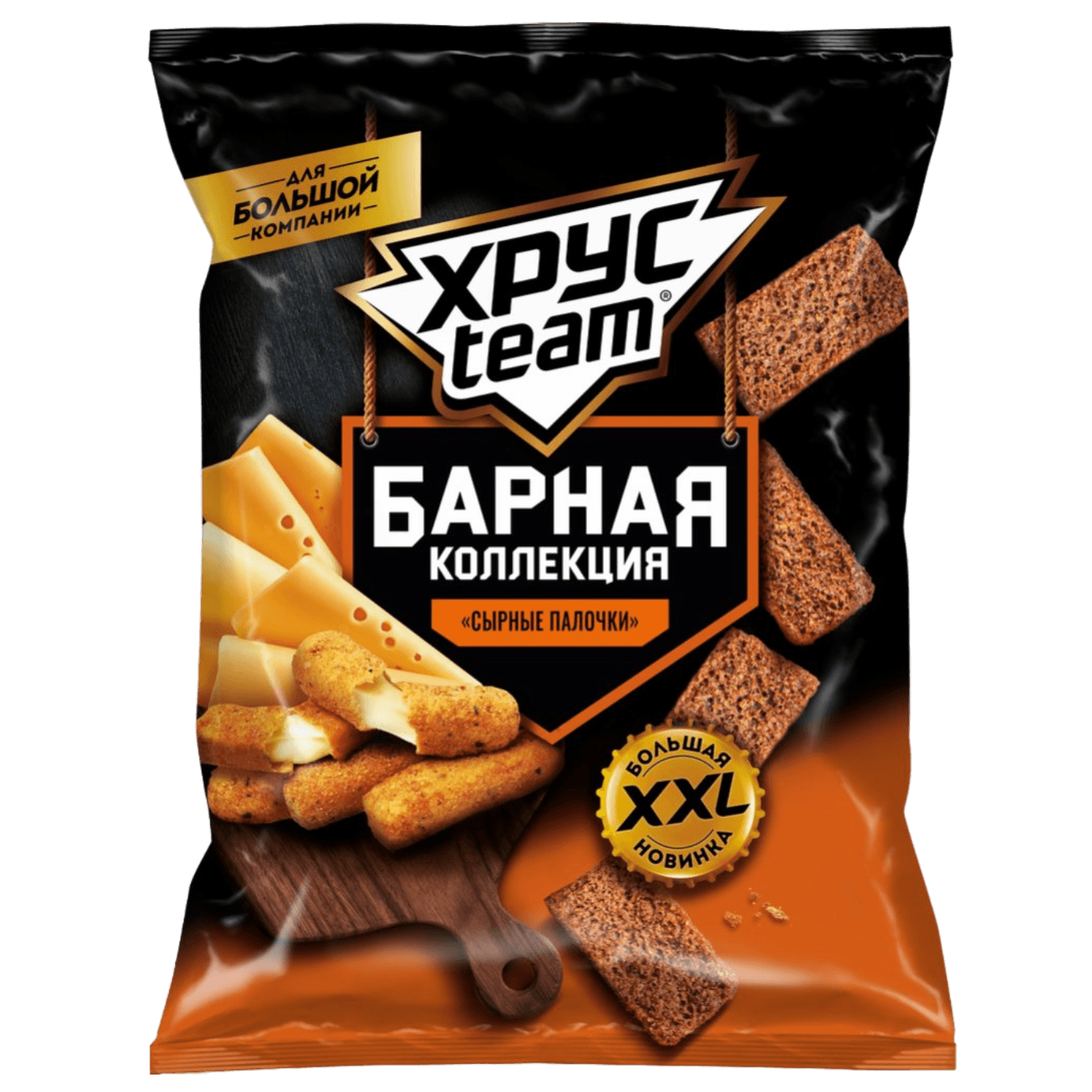 Сухарики «Хрусteam» сырные палочки