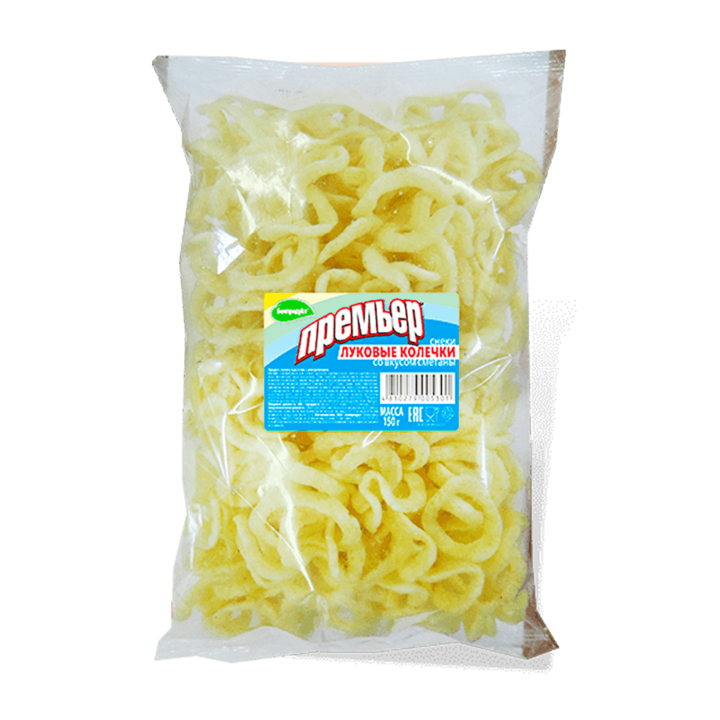 Снеки «Премьер» луковые колечки со вкусом сметаны