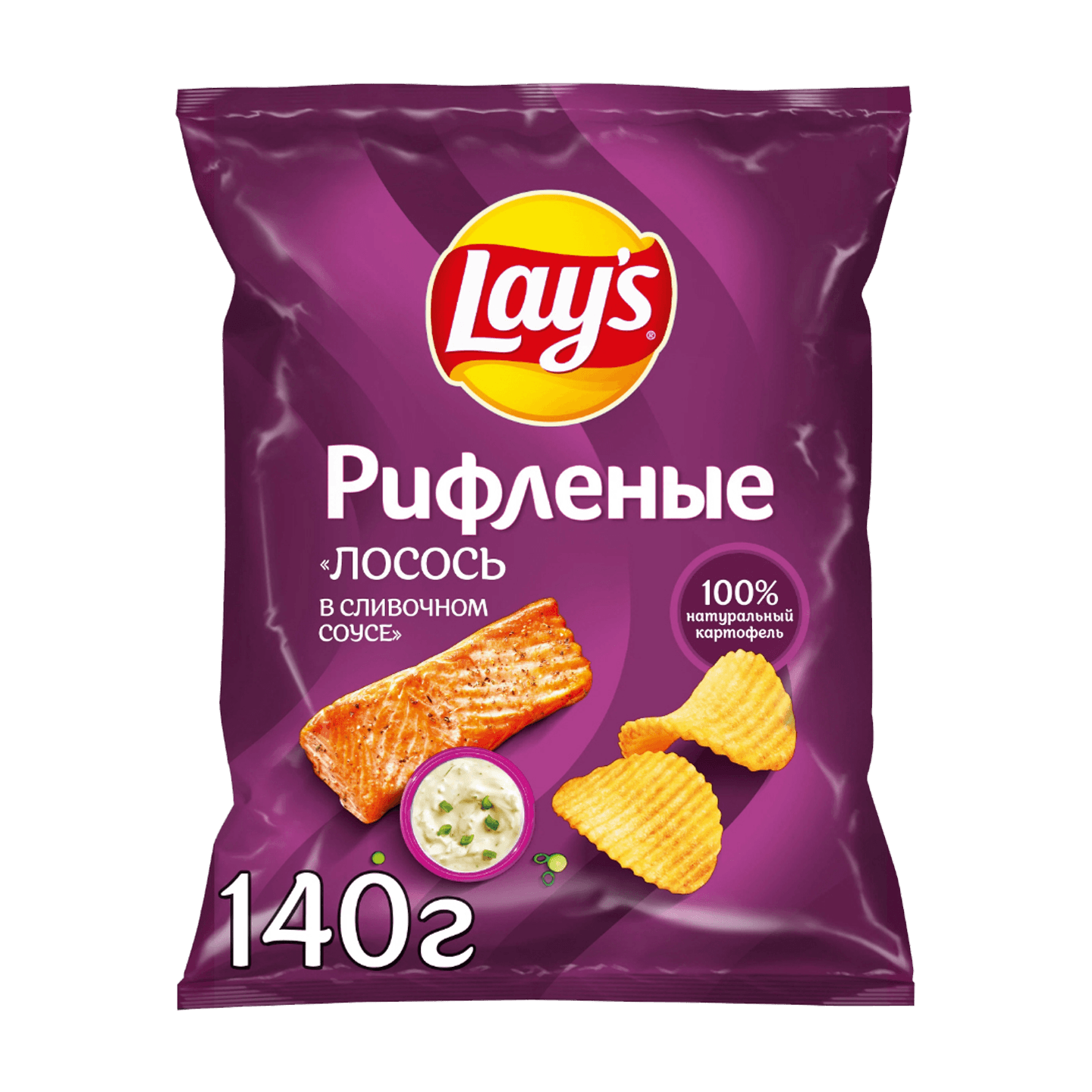 Чипсы «Lay's» со вкусом лосось в сливочном соусе