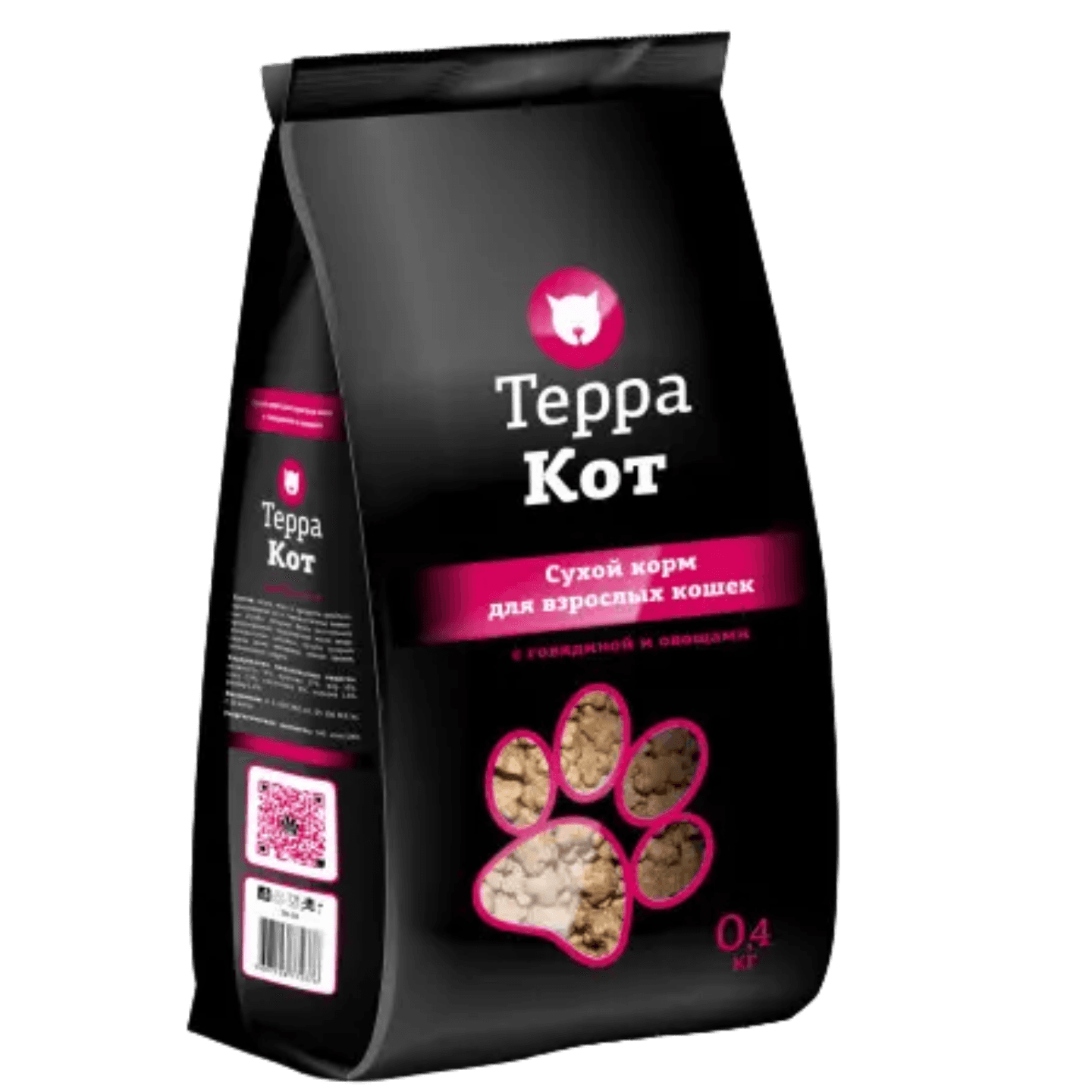 Сухой корм для кошек «ТерраКот» говядина-овощи