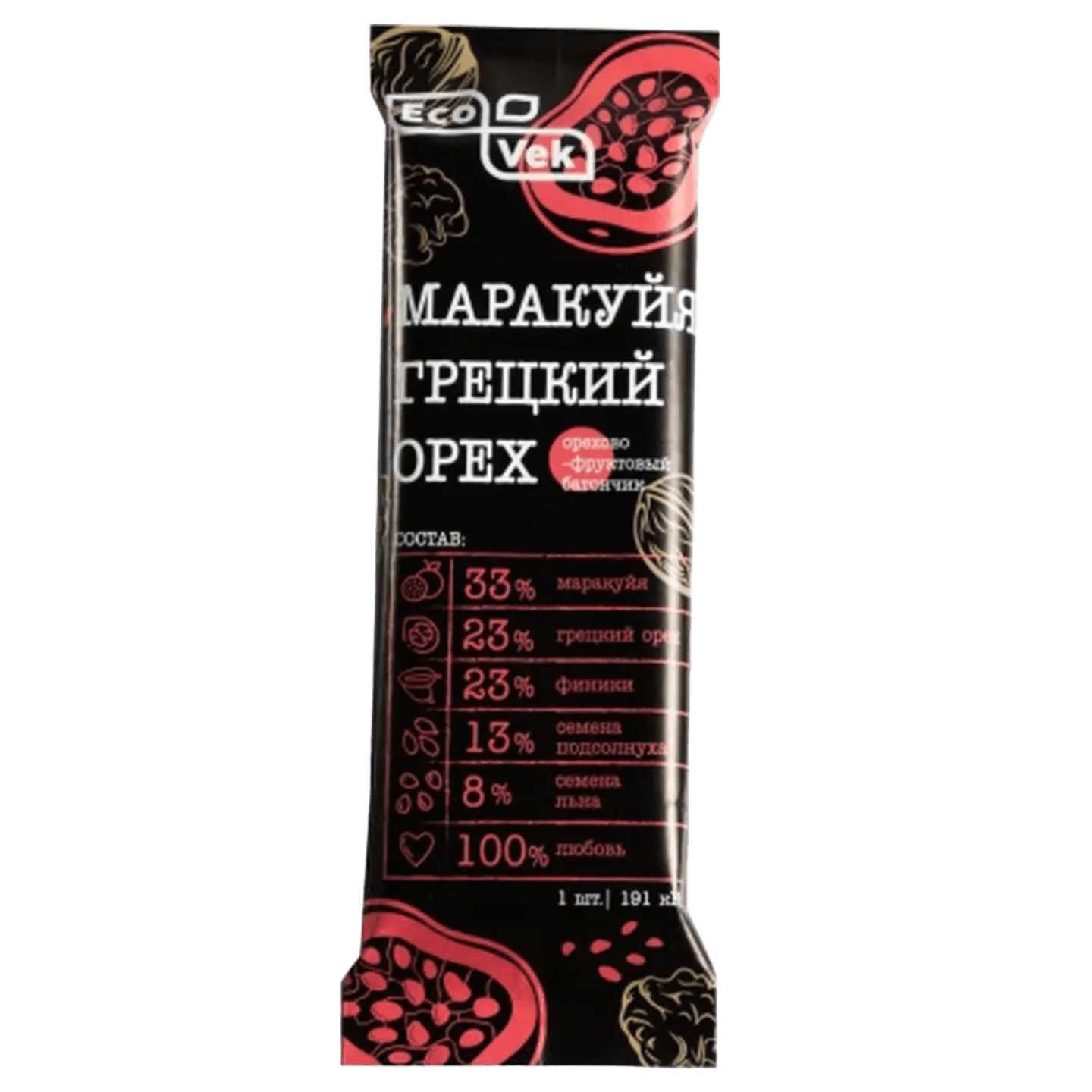 Ба­тон­чик «Ecovek» ма­ра­куйя-грец­кий орех