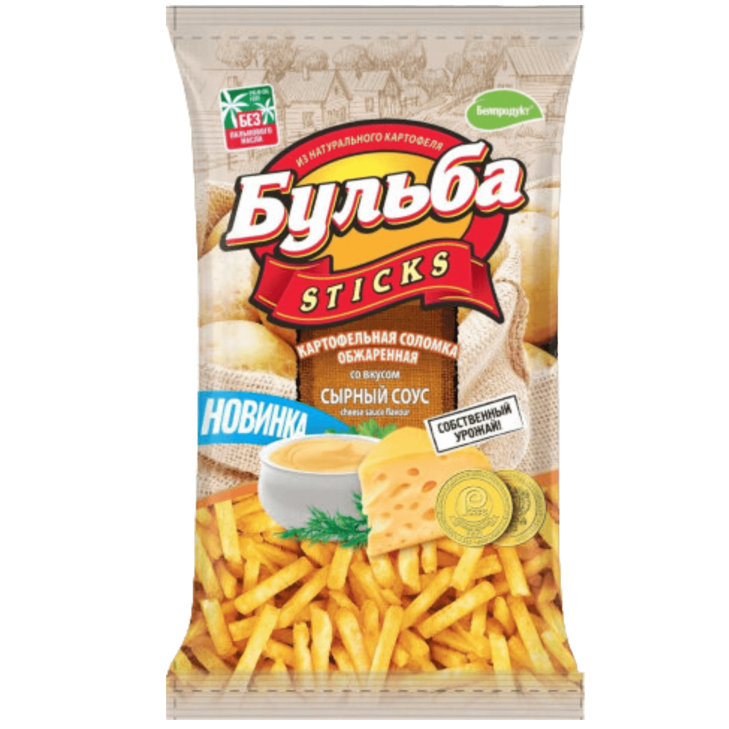 Соломка картофельная «Бульба STICKS» сырный соус