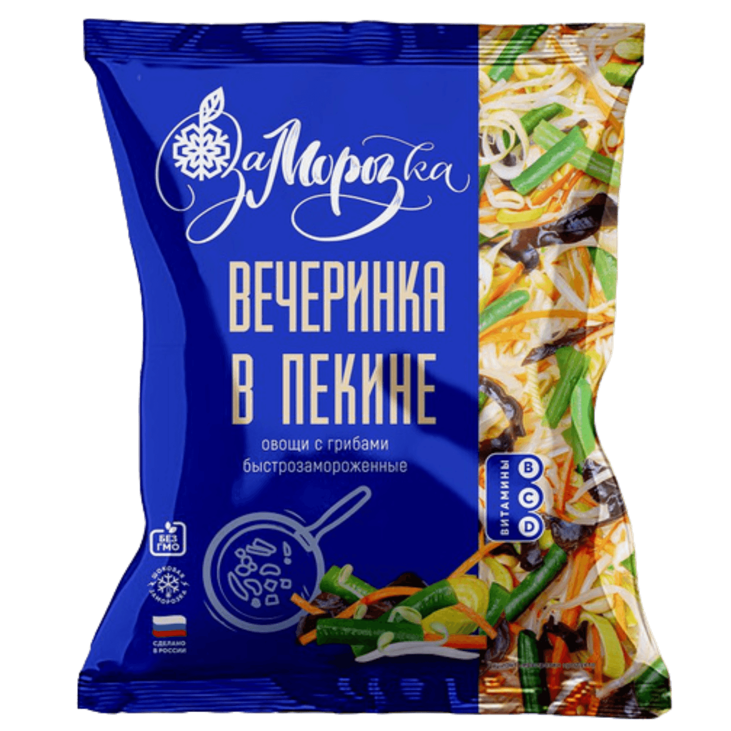 Смесь овощная «Вечеринка в Пекине» с грибами быстрозамороженная