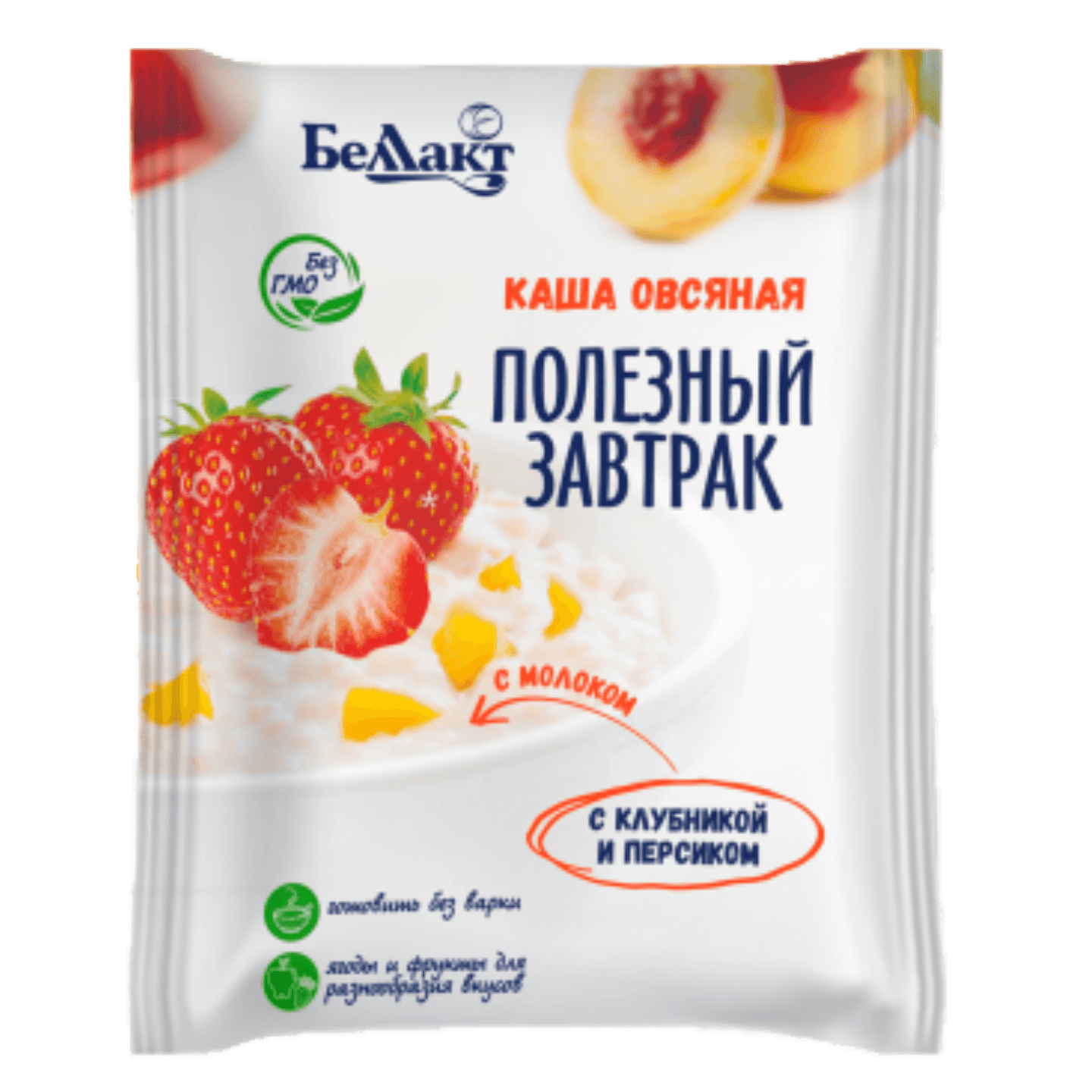 Каша овсяная «Беллакт» клубника-персик - Мир Продуктов №3