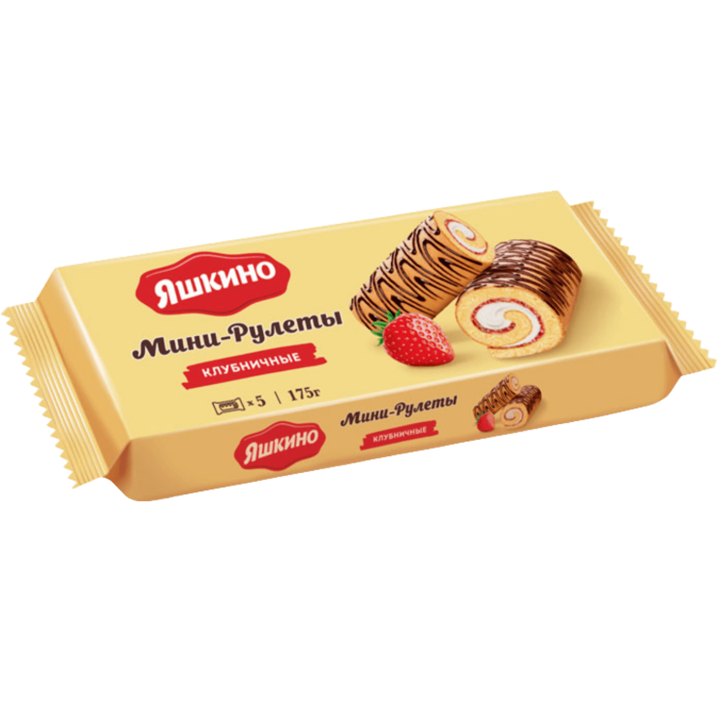 Рулеты-мини «Яшкино» клубника - Мир Продуктов №4