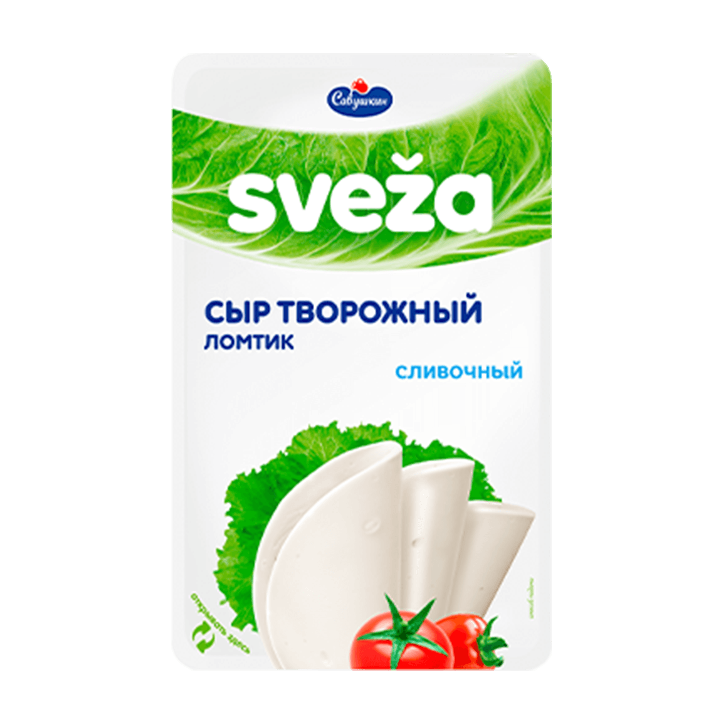 Сыр творожный ломтик «Sveza» 60% сливочный - Мир Продуктов №4