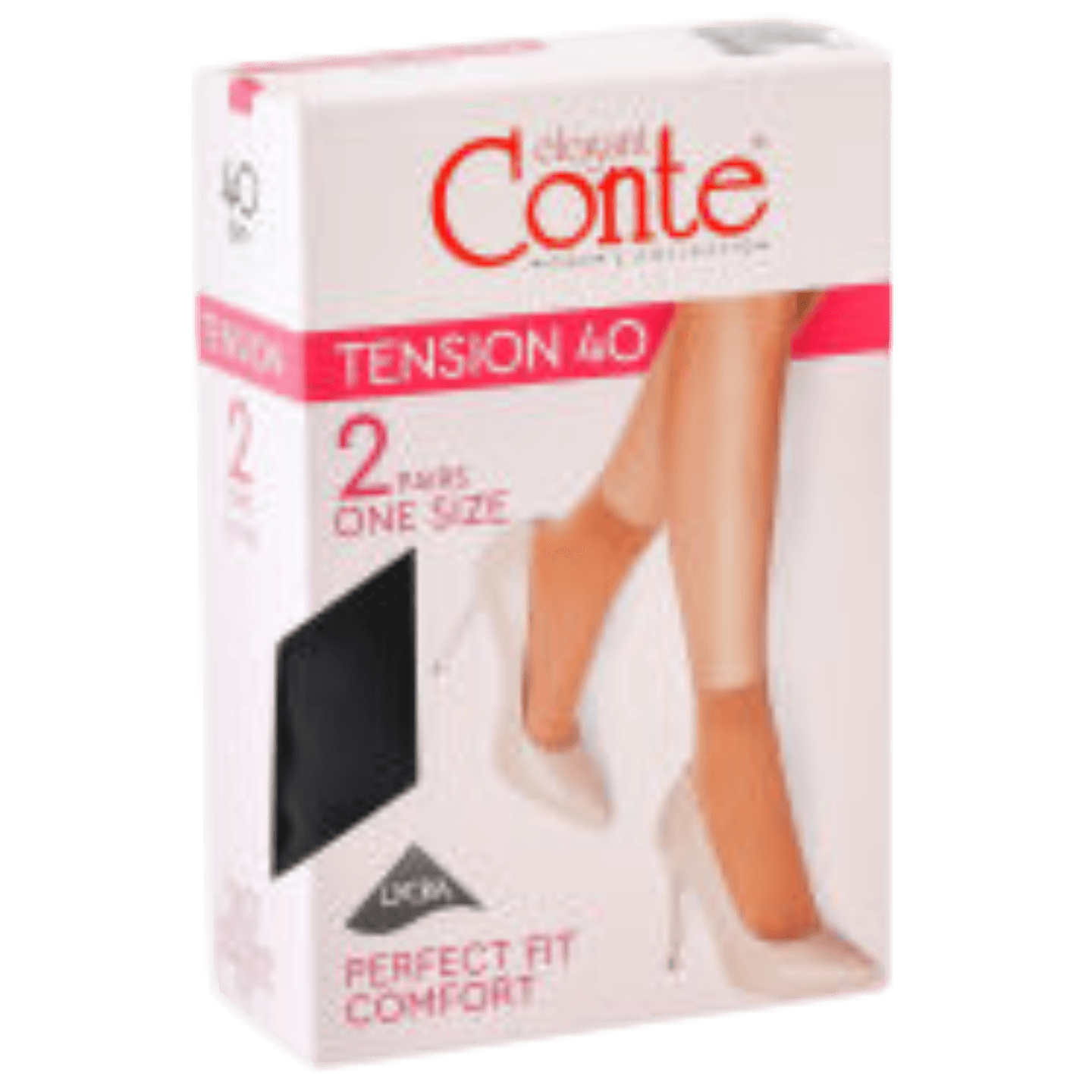 Носки женские «Conte tension 40» капроновые NERO