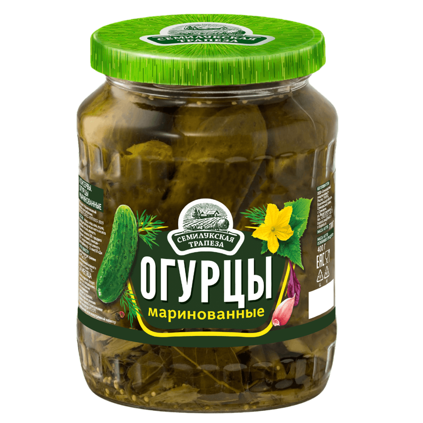 Огурцы «Семилукская трапеза» маринованные