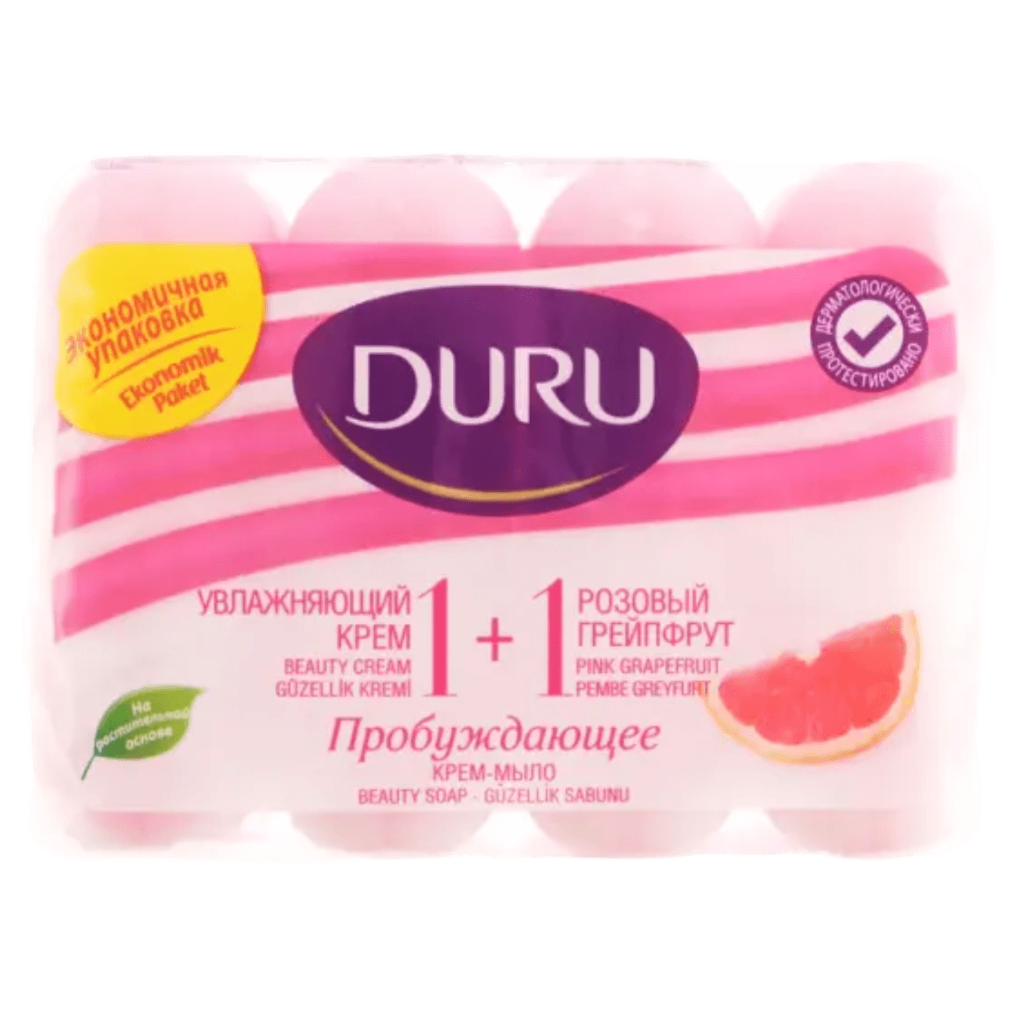 Мыло туалетное «Duru» увлажняющий крем+розовый грейпфрут - Мир Продуктов №3