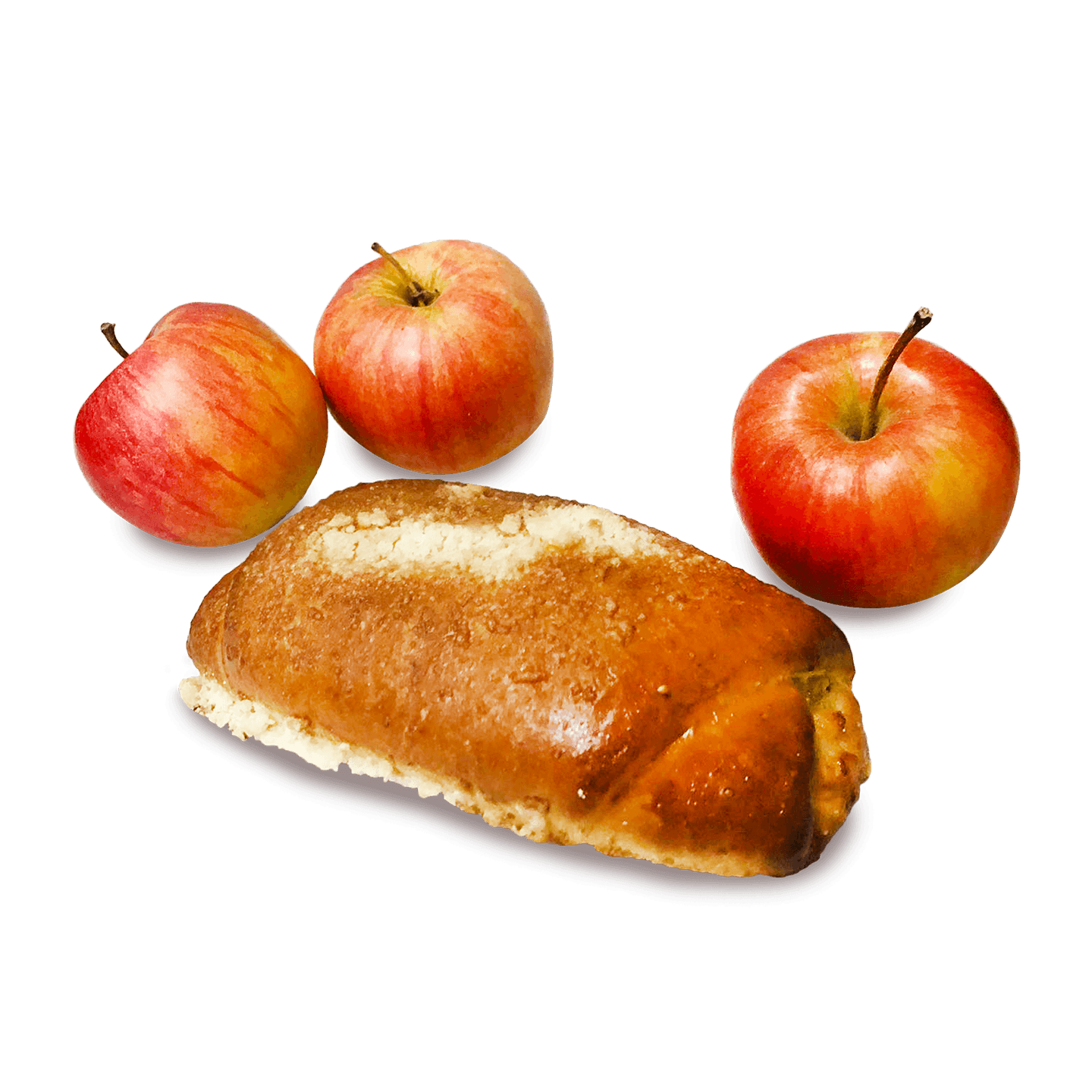 Булочка с яблоками