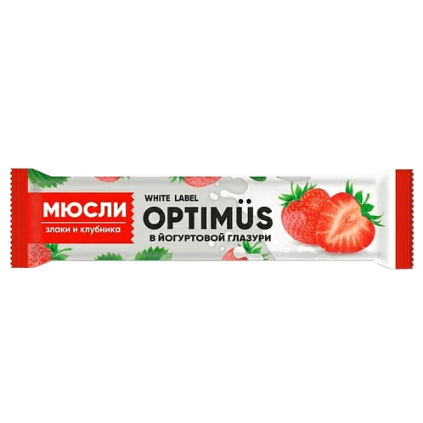 Батончик «Optimus» злаки-клубника в йогуртовой глазури