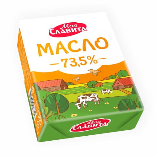 Масло «Моя Славита» 73,5% сладкосливочное несоленое в/с