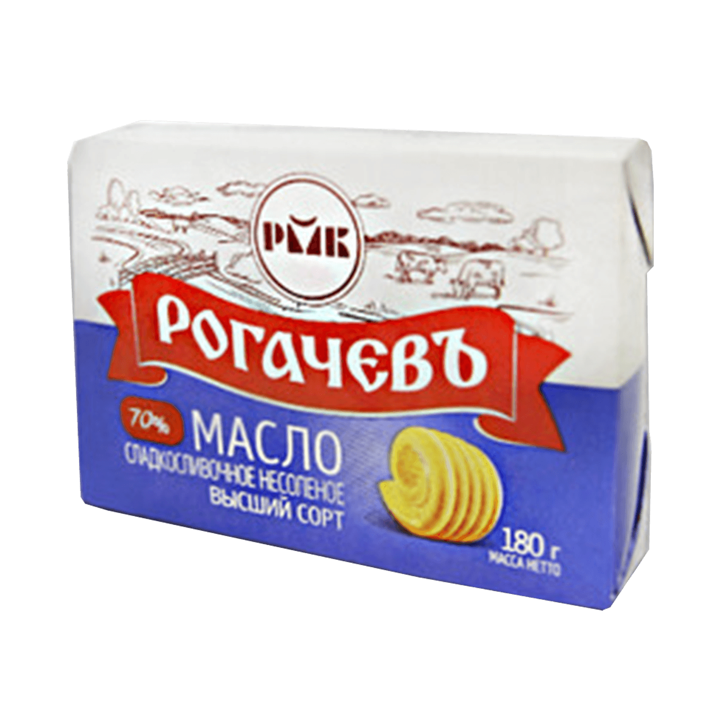 Масло «Рогачевъ» 70% сладкосливочное несоленое