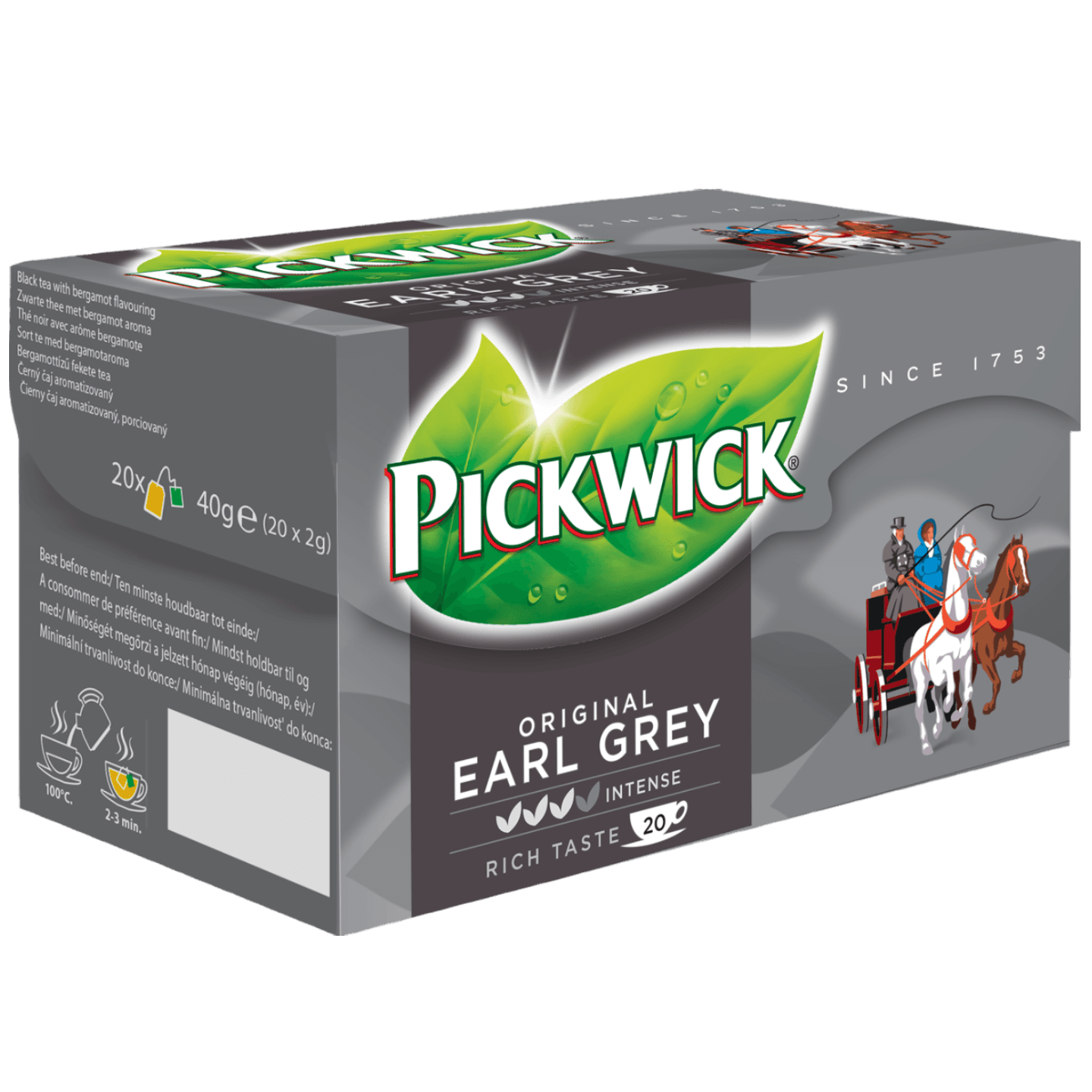 Чай черный «Picwick Earl Grey» бергамот 20 пакетиков