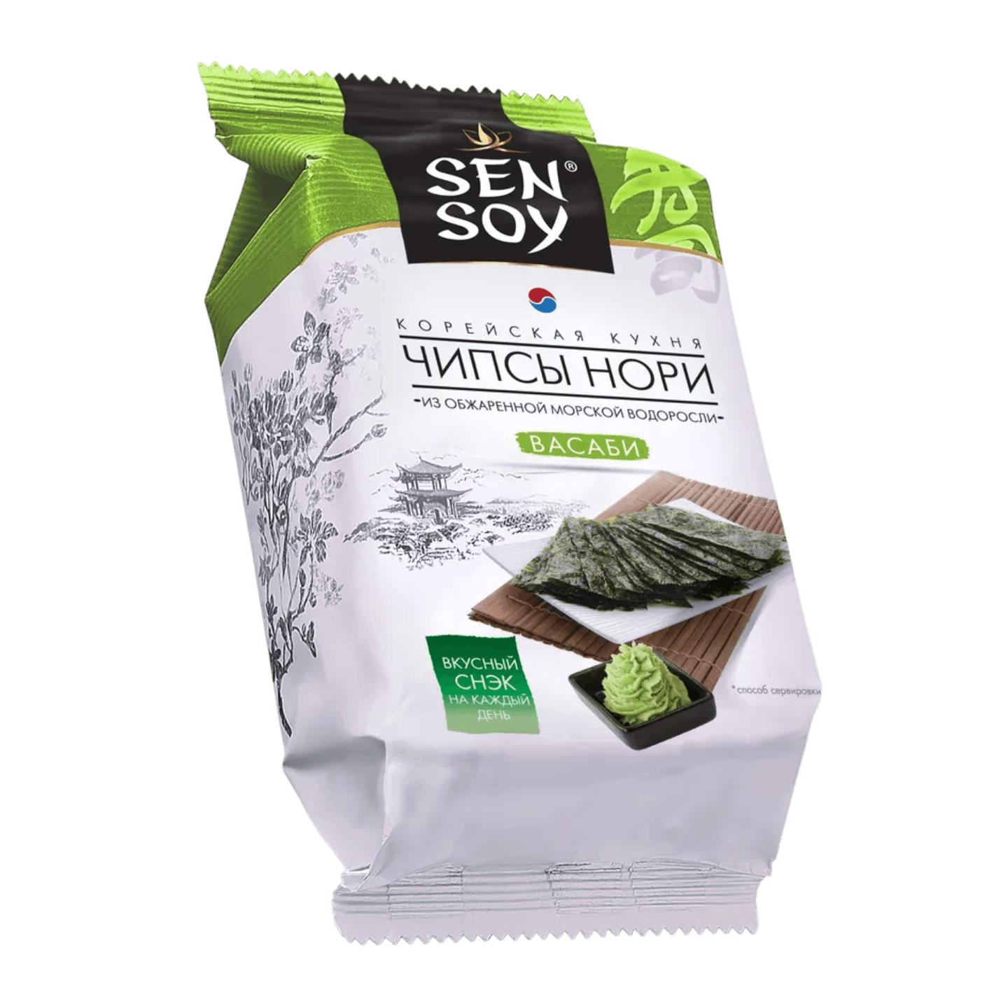 Чипсы нори «SEN SOY» васаби