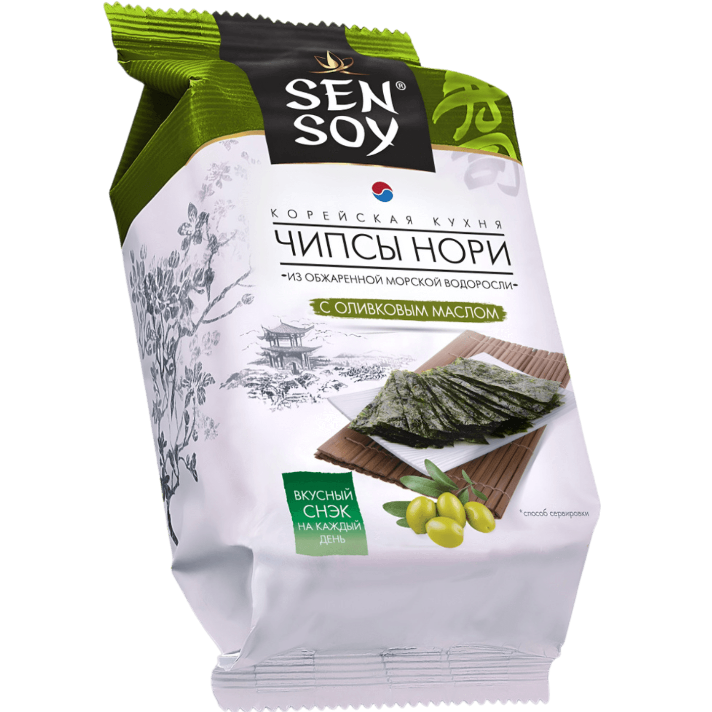 Чипсы нори «SEN SOY» с оливковым маслом