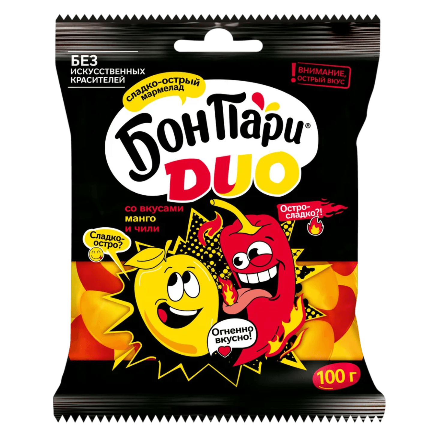 Мармелад жевательный «Бон Пари Duo» манго и чили