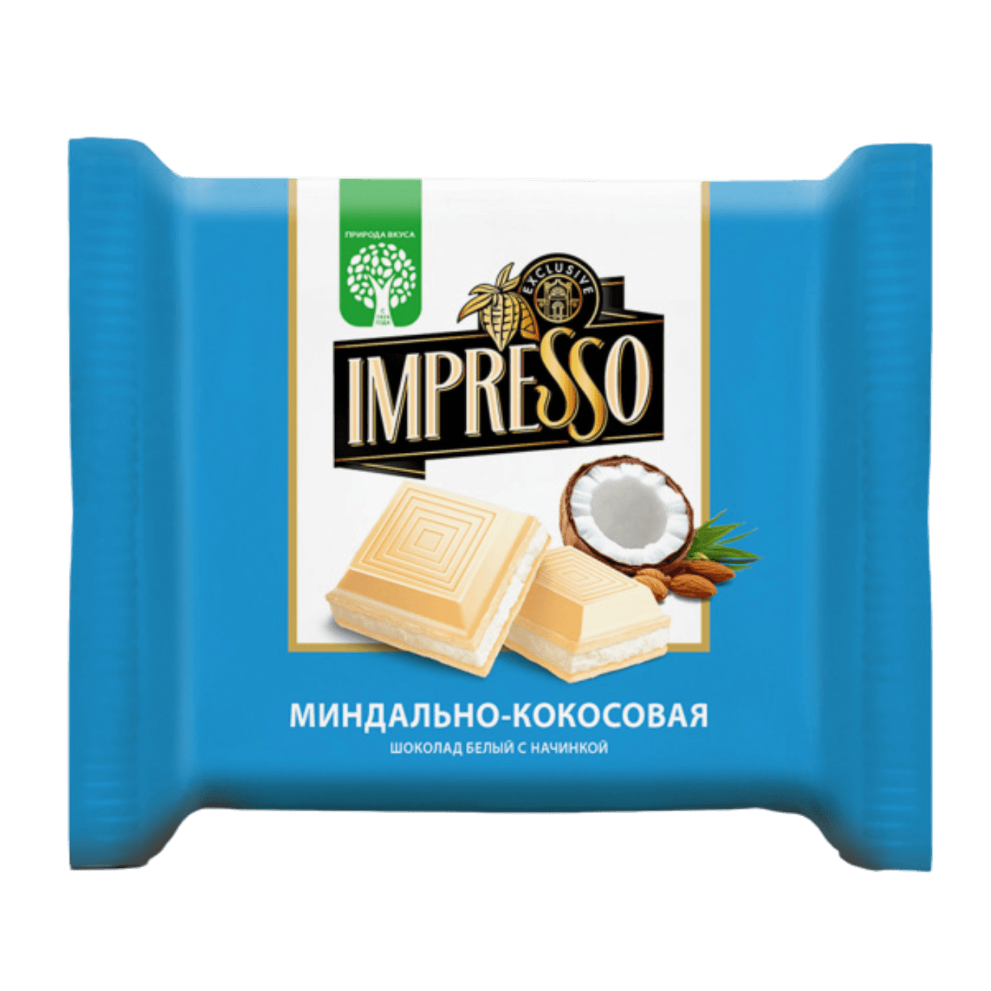Шоколад белый «IMPRESSO» миндаль-кокос