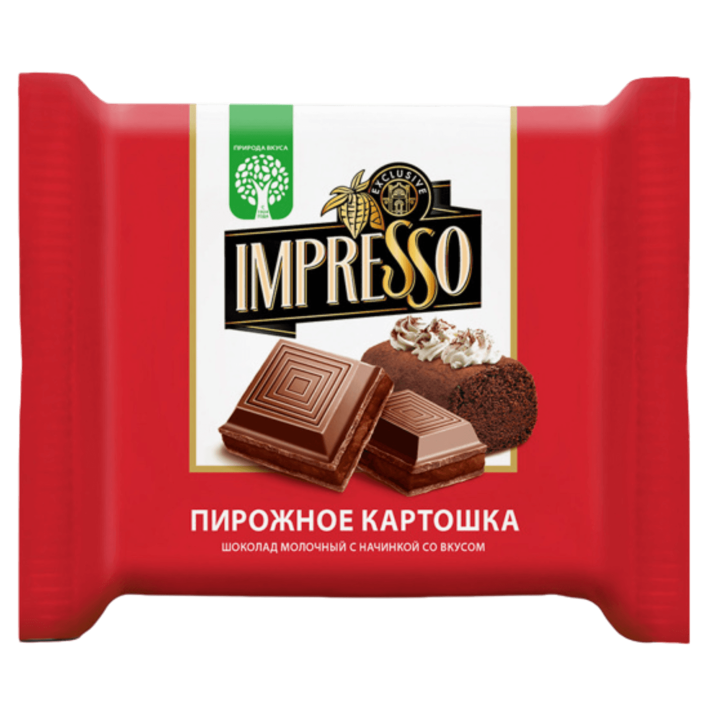 Шоколад молочный «IMPRESSO» со вкусом пирожное картошка