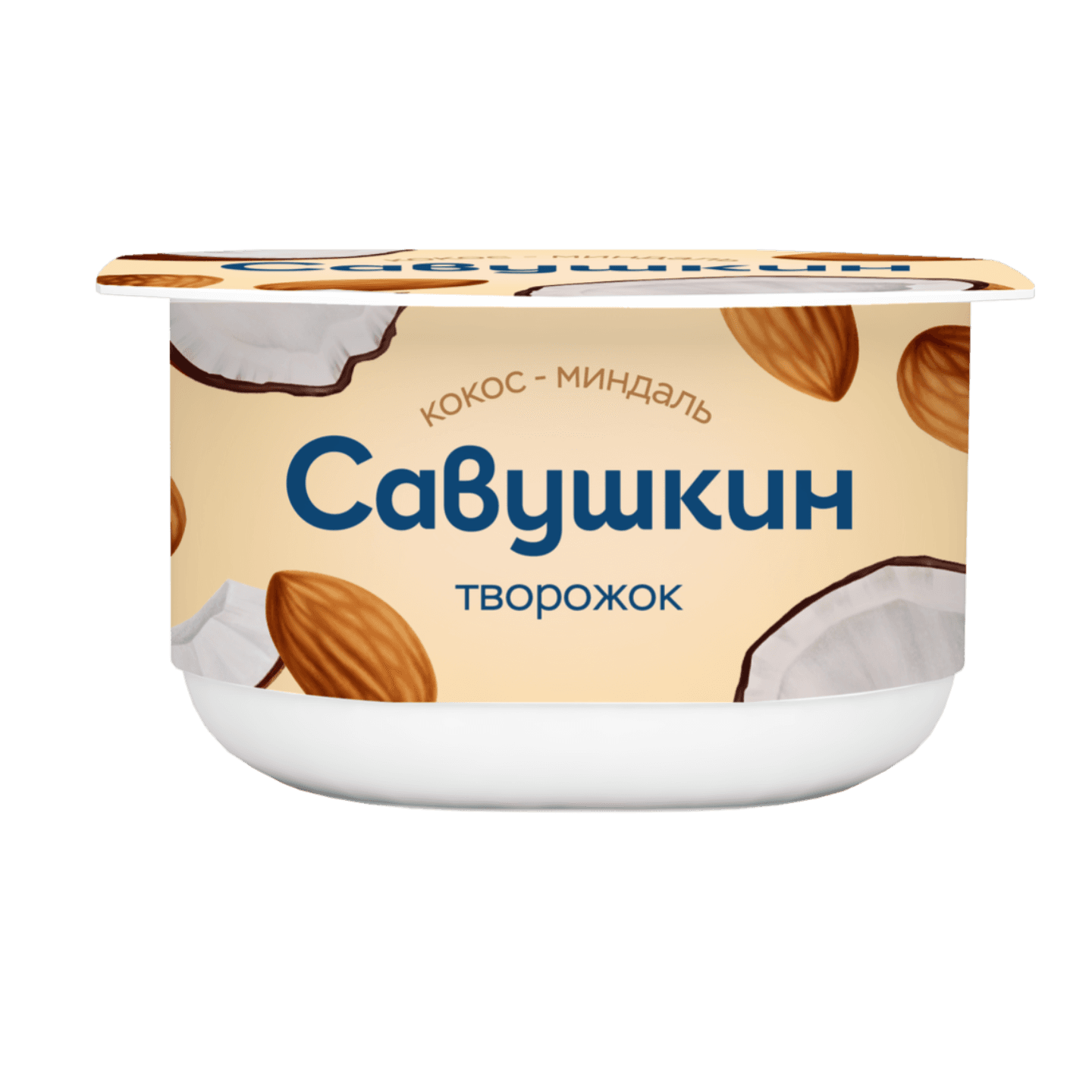 Паста творожная «Савушкин» 3,5% кокос-миндаль