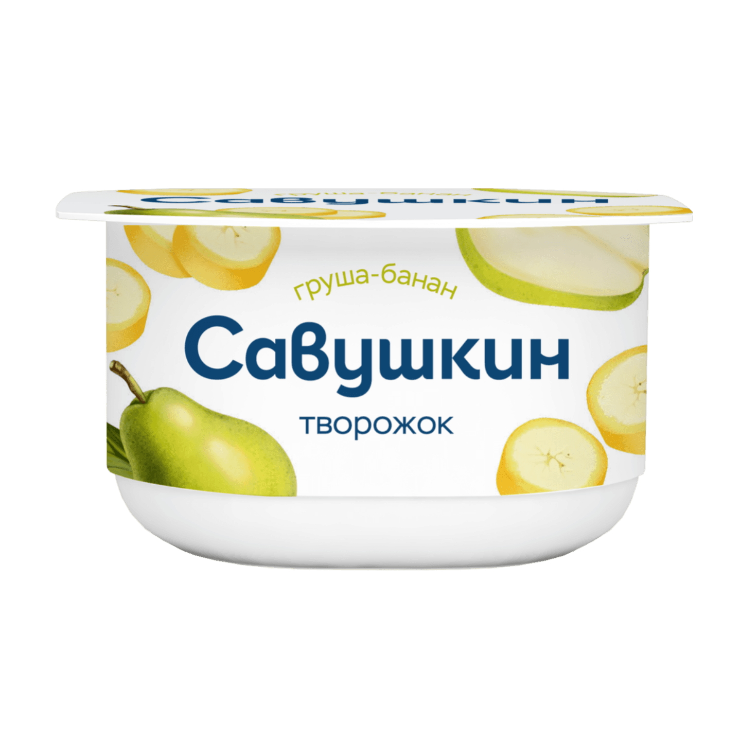 Паста творожная «Савушкин» 3,5% груша-банан