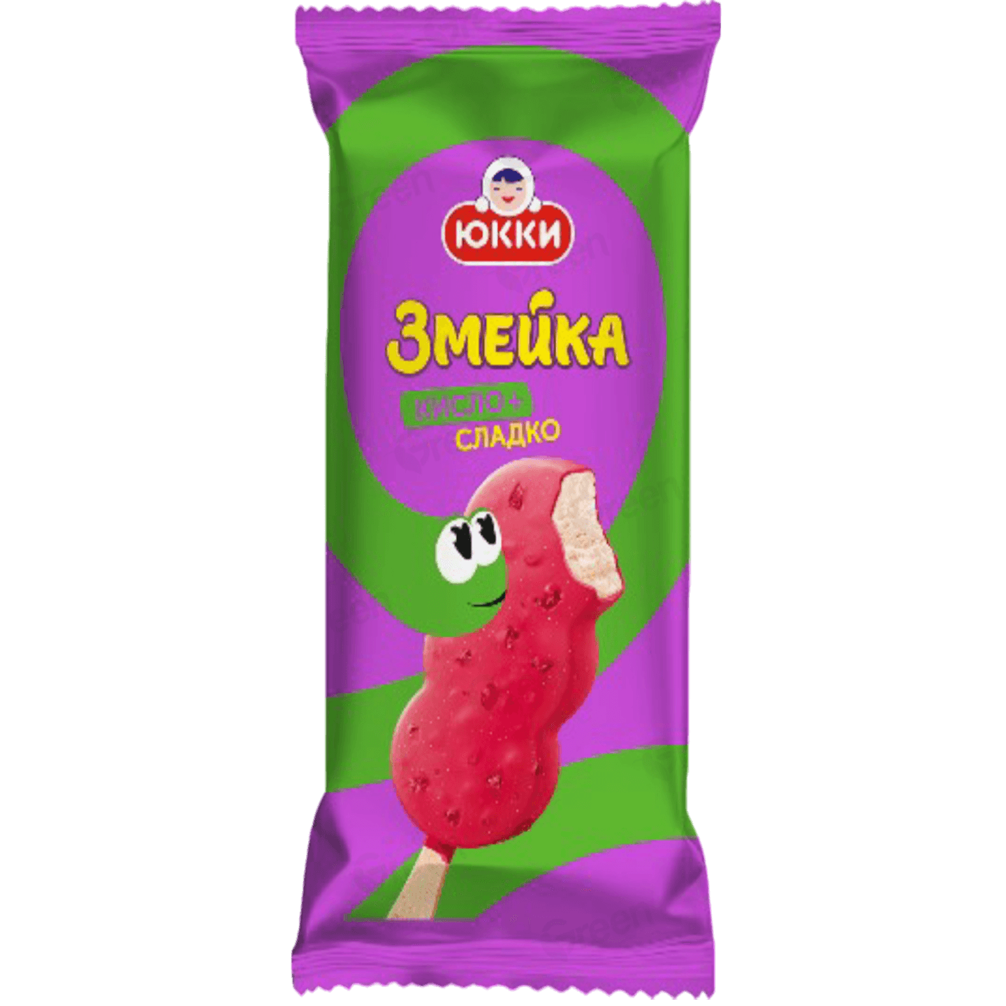 Десерт замороженный «Змейка» йогурт-вишня-кислый сахар