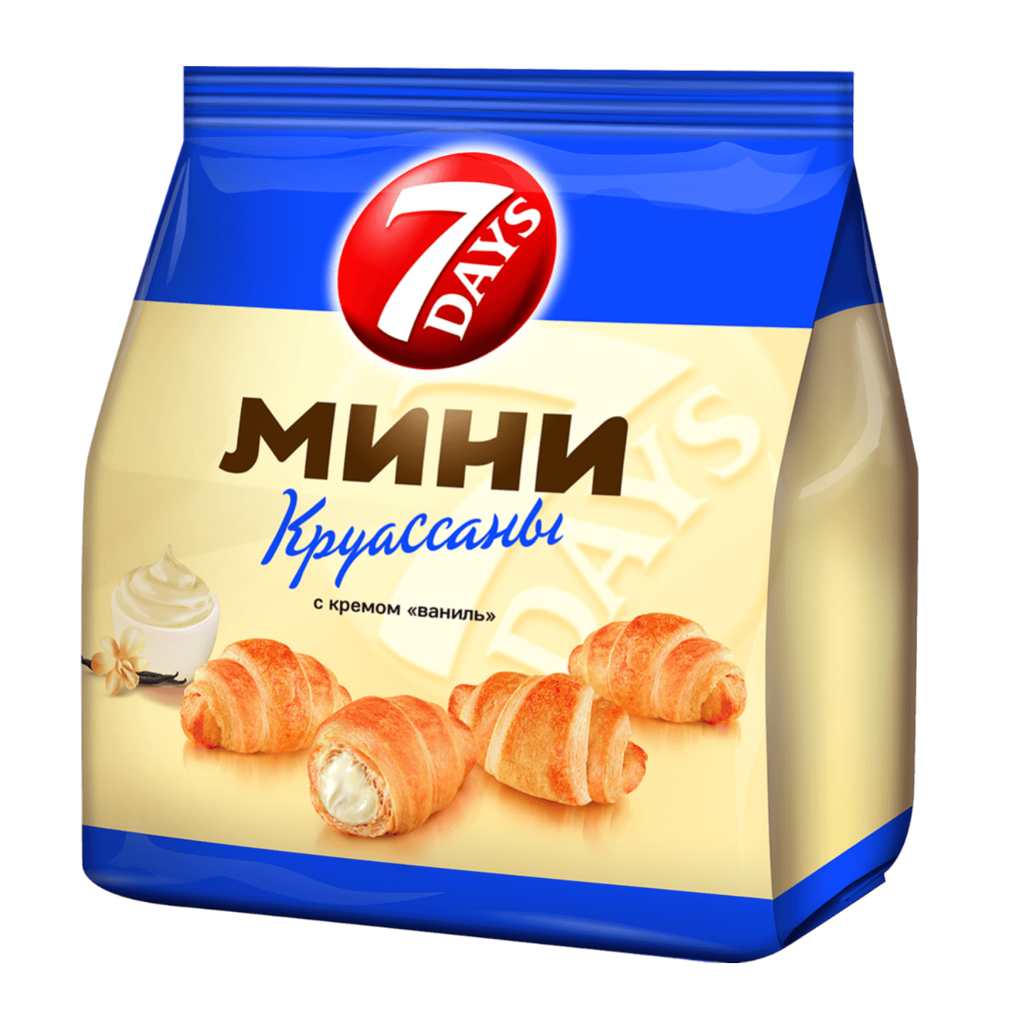 Мини круассаны «7 Days» с кремом ваниль