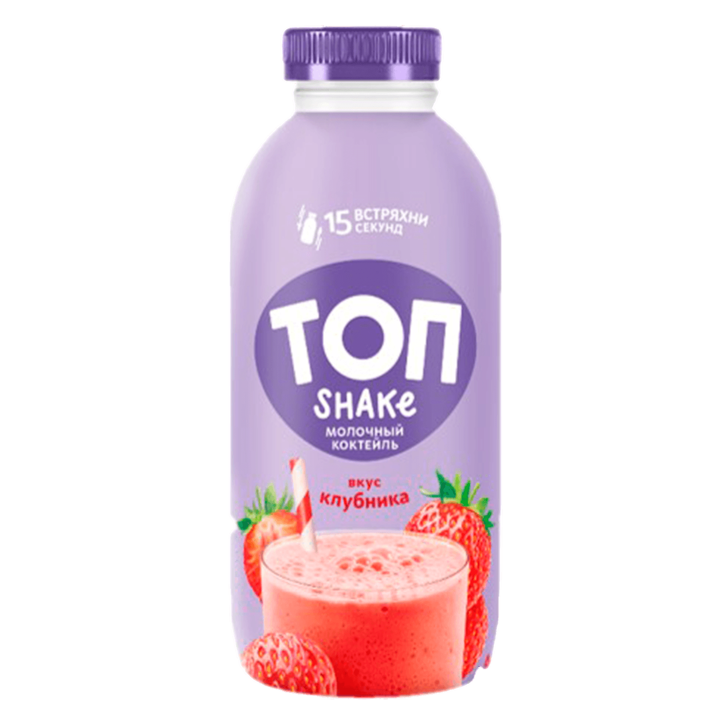 Молочный коктейль «ТОП Shake» клубника - Мир Продуктов №3