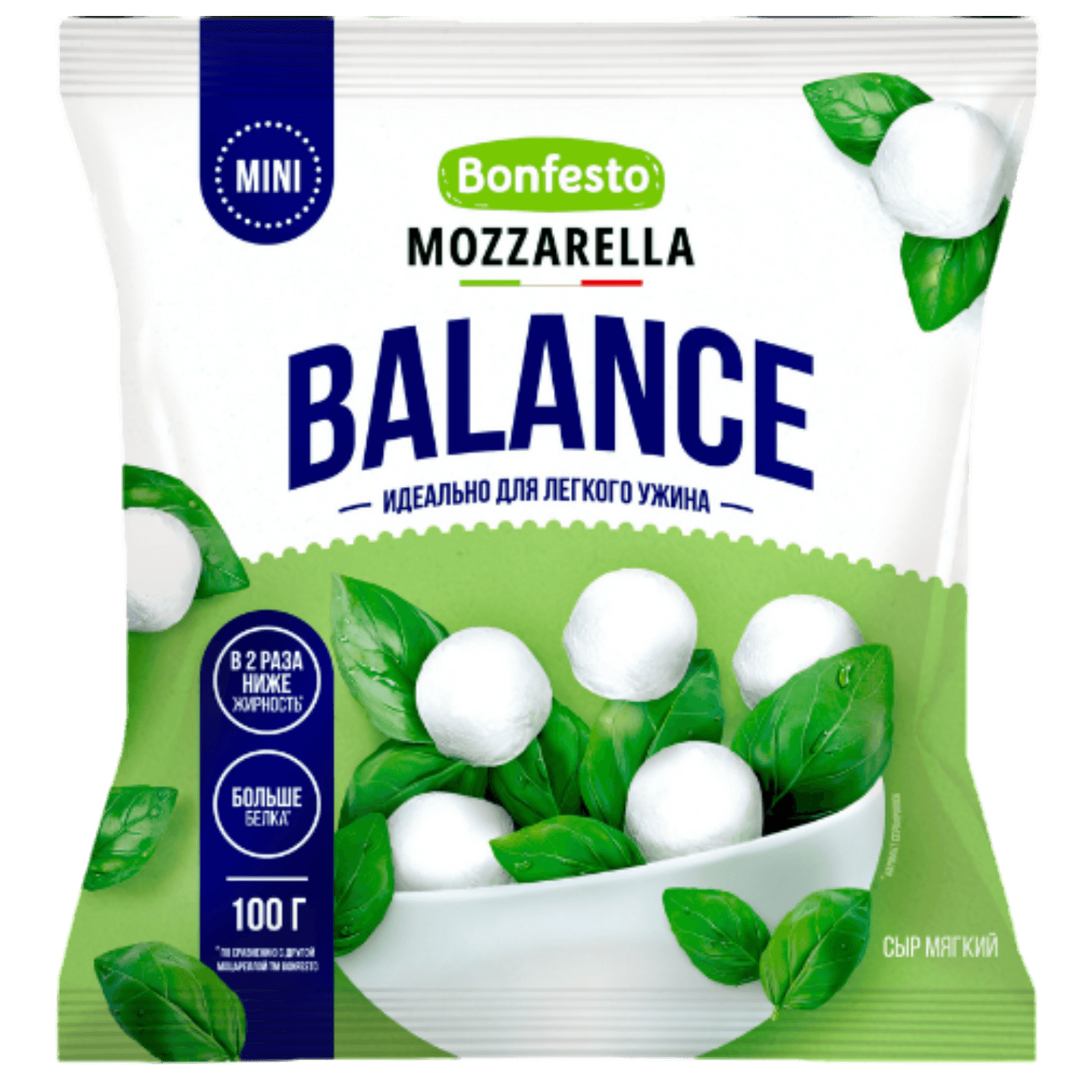 Сыр мягкий «Bonfesto» mozzarella balance 30%