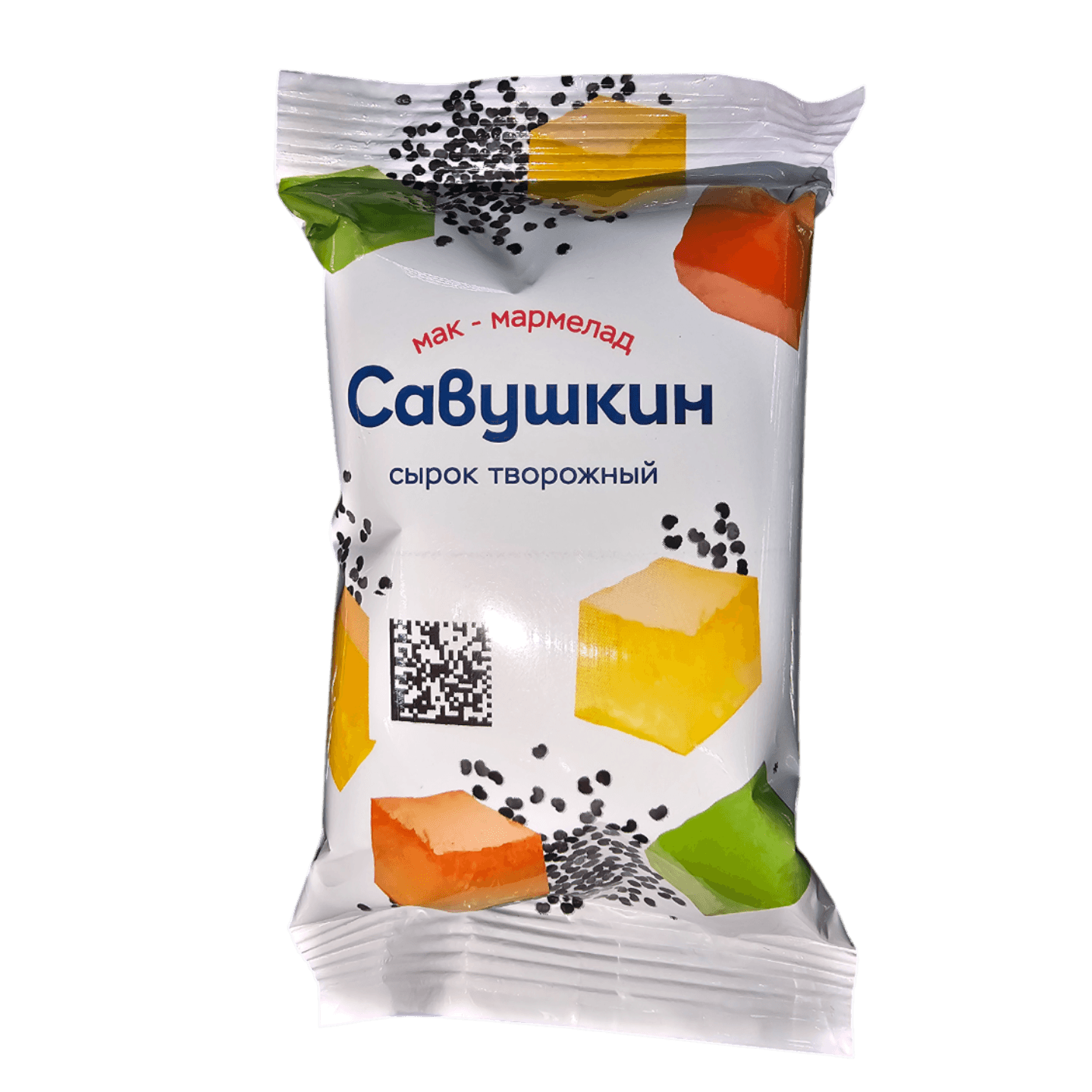 Сырок творожный «Савушкин» 9% мак-мармелад