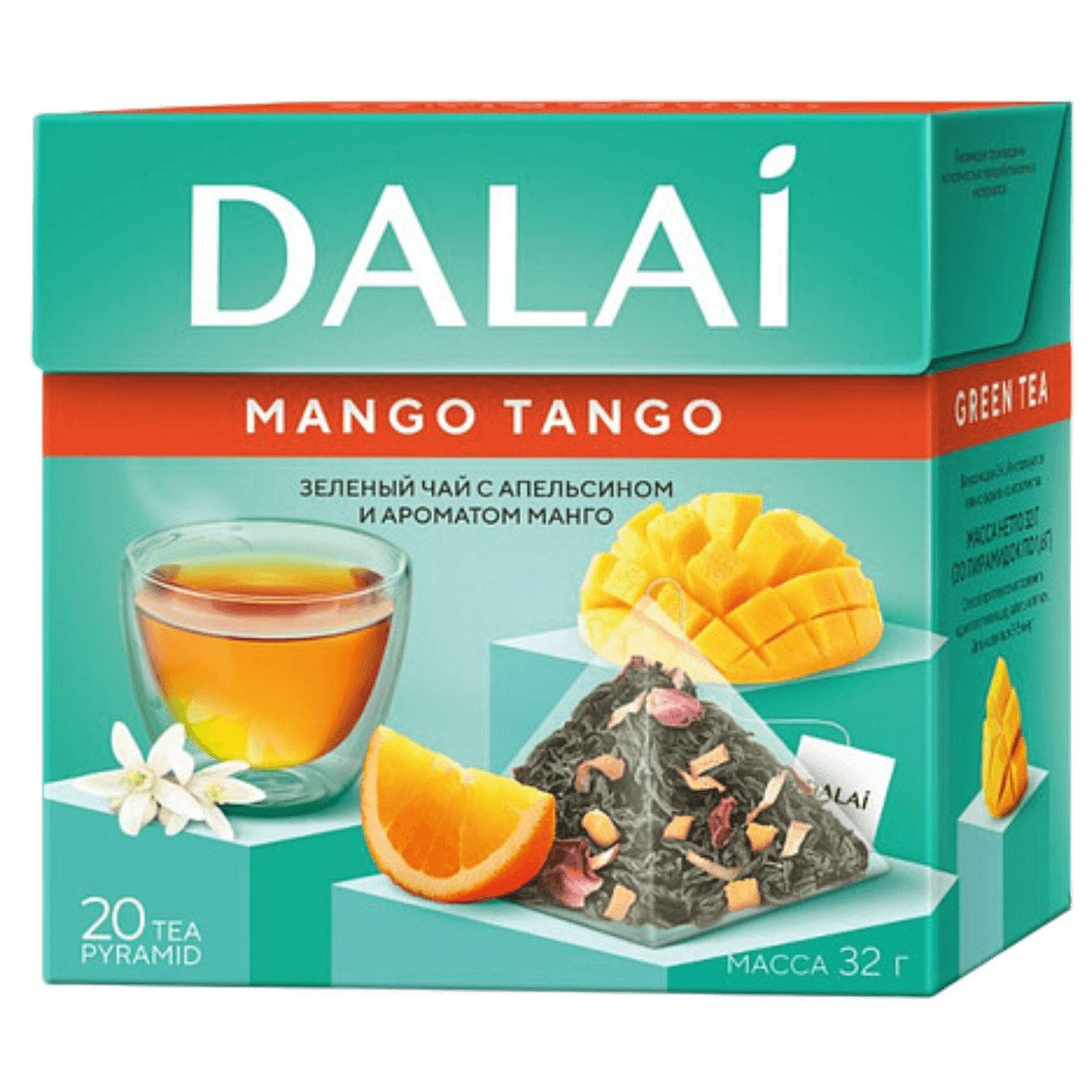 Чай зеленый «DALAI» Mango tango 20 пакетиков